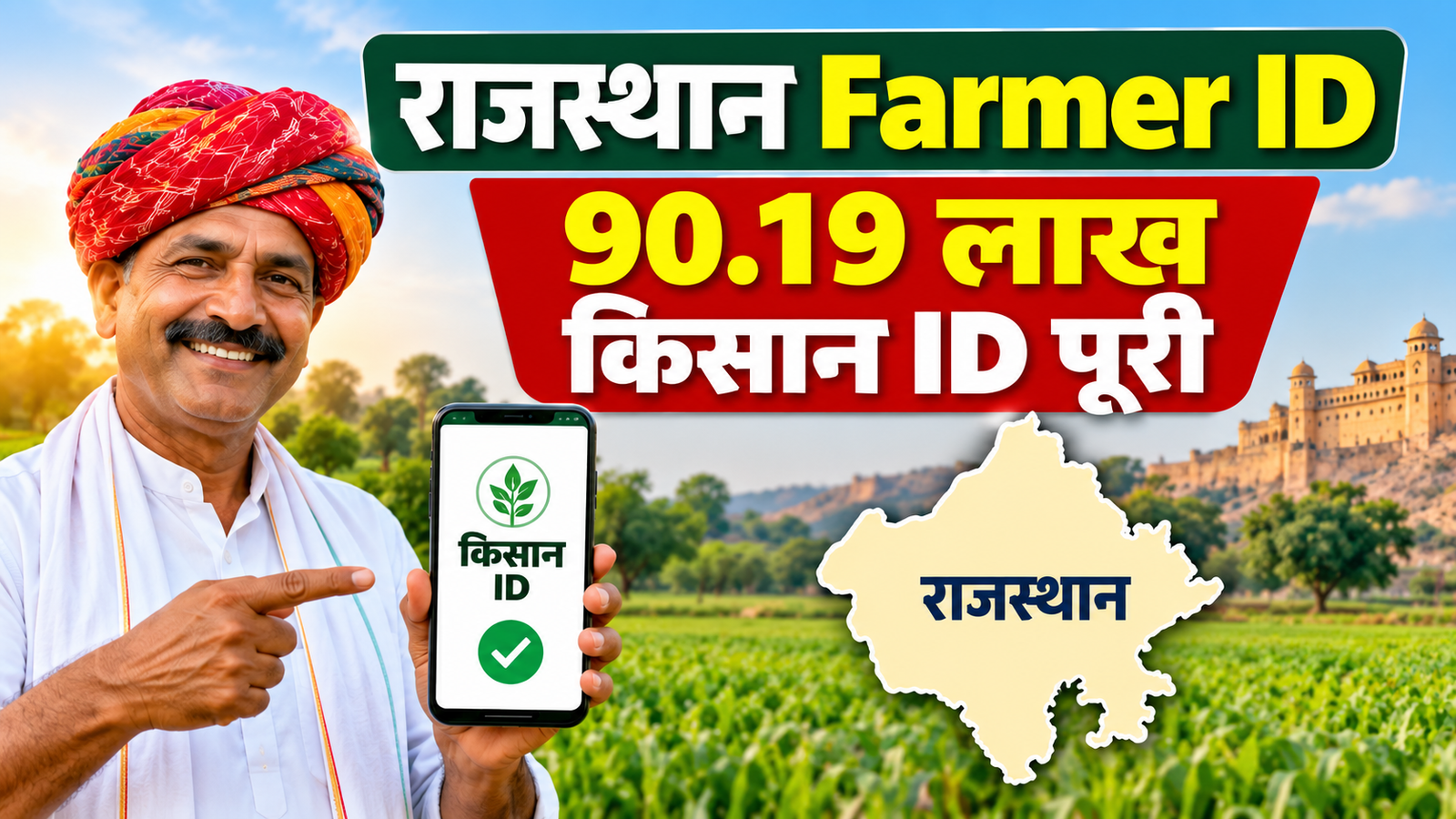 Rajasthan Farmer ID: राजस्थान ने बनाई 90.19 लाख किसान ID, लक्ष्य 100% पूरा