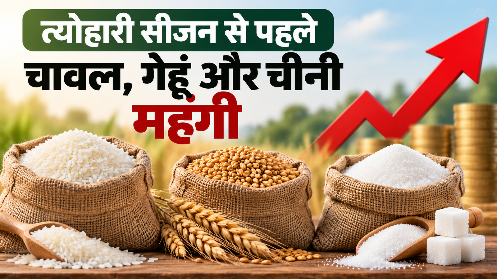 त्योहारी सीजन से पहले चावल, गेहूं और चीनी महंगी, जानें एक महीने में कितनी बढ़ीं कीमतें Chawal Gehu Aur Cheeni Ki Keemat