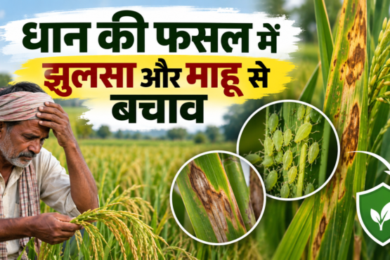 Dhan Ki Fasal Mein Jhulsa Aur Mahu Se Bachav