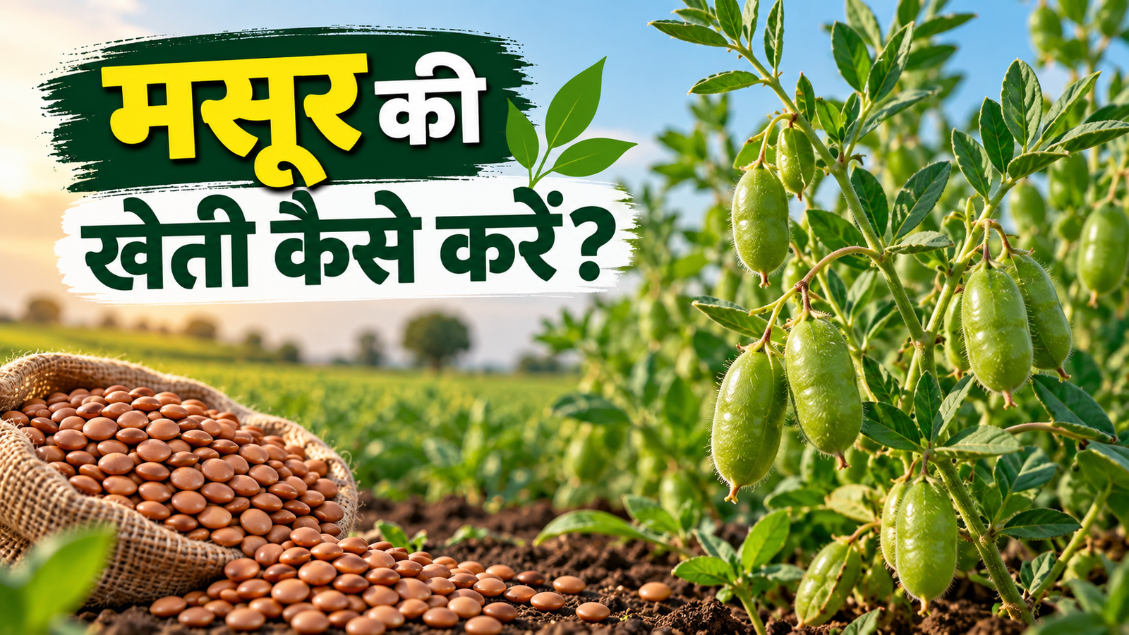मसूर की खेती कैसे करें? जानिए बुवाई से लेकर कटाई तक की पूरी जानकारी  Masur Ki Kheti Kaise Kare