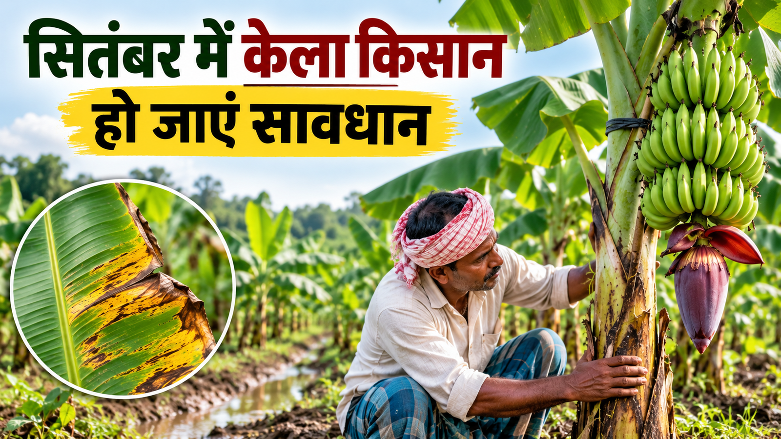 सितंबर में केला किसान हो जाएं सावधान, एक गलती से सड़ सकती है पूरी फसल September Mein Kele Ki Fasal Ki Dekhbhal