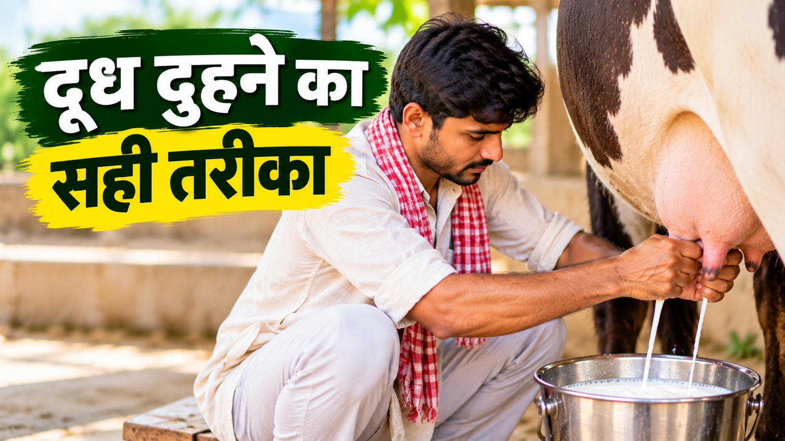दूध दुहने का सही तरीका, न लात मारने का डर, न डंडा लेकर खड़े होने की जरूरत, अपनाएं ये तरीका  Doodh Duhne Ka Sahi Tarika
