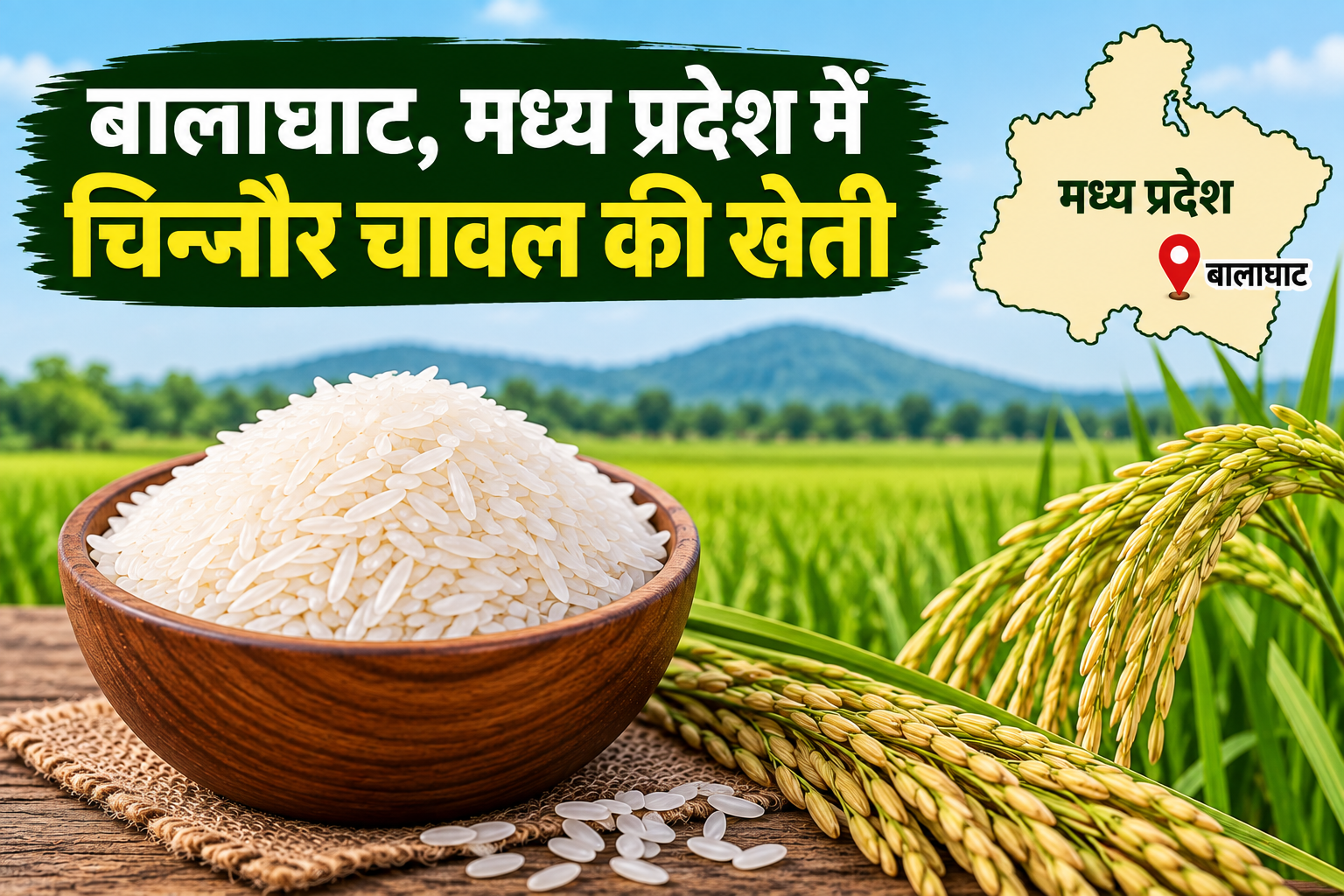 बासमती को टक्कर देता चिन्नौर चावल, स्वाद और खुशबू में है खास, सिर्फ MP में होती है खेती Balaghat Madhya Pradesh Mein Chinnor Rice Ki Kheti