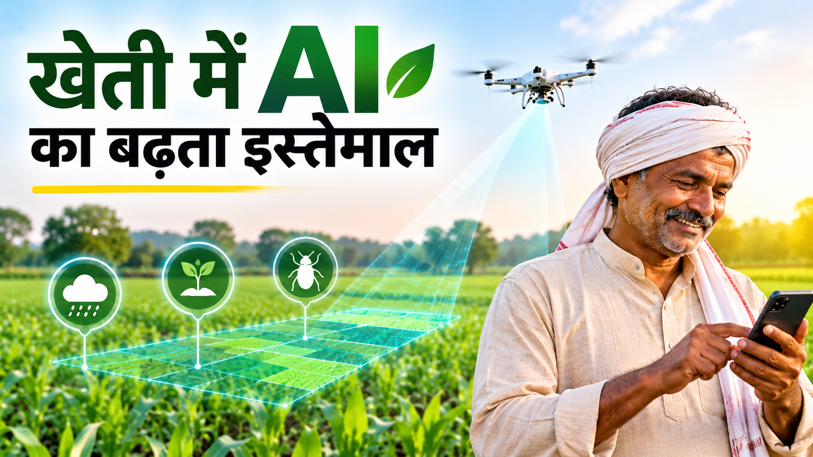 खेती में AI का बढ़ता इस्तेमाल, लेकिन किसान की कमाई कितनी बढ़ेगी? Kheti Mein AI Ka Istemal