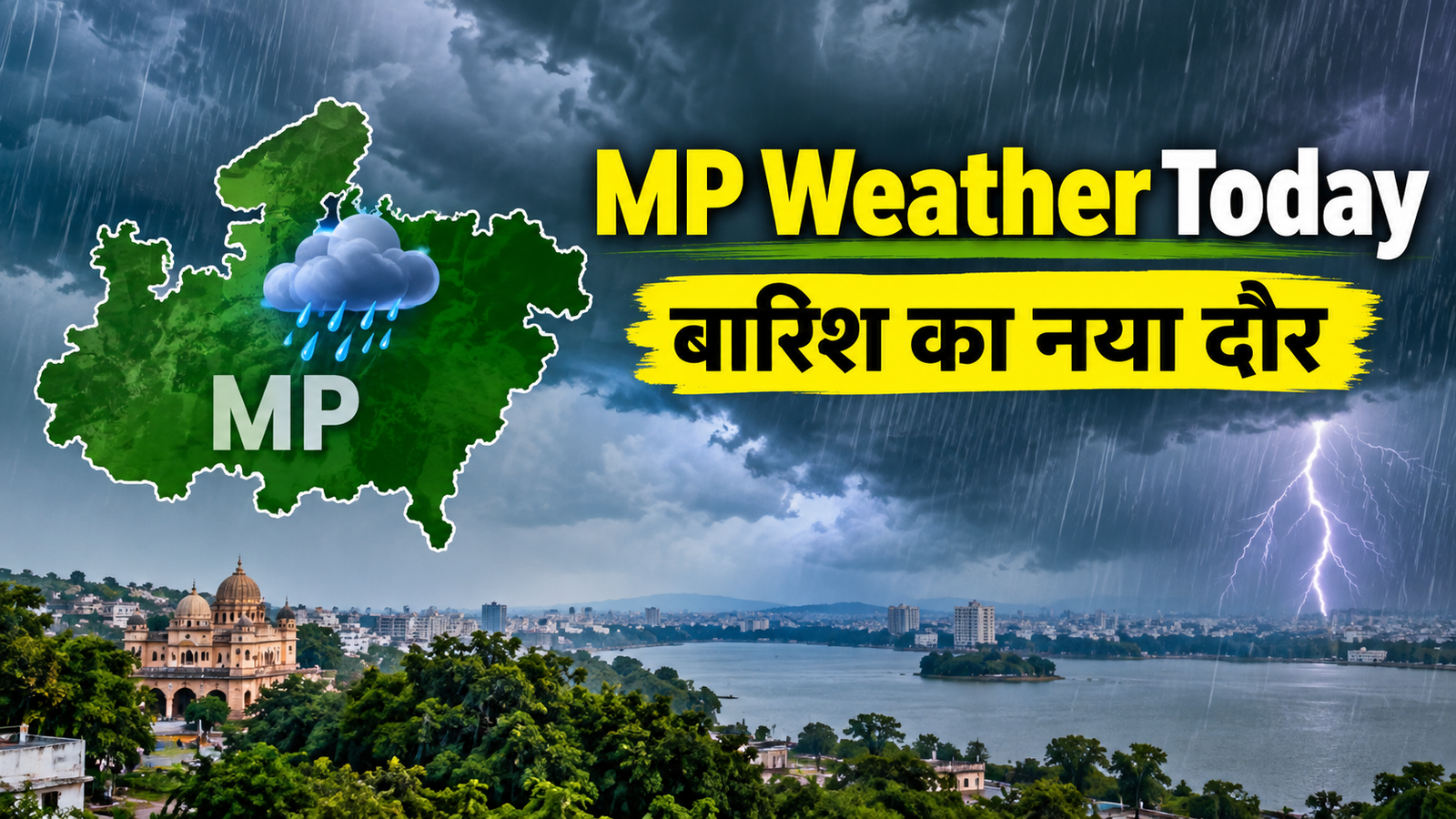 MP Weather Today: मध्य प्रदेश में बारिश का नया दौर, 19 सितंबर के बाद सक्रिय हो सकता है नया मौसम सिस्टम