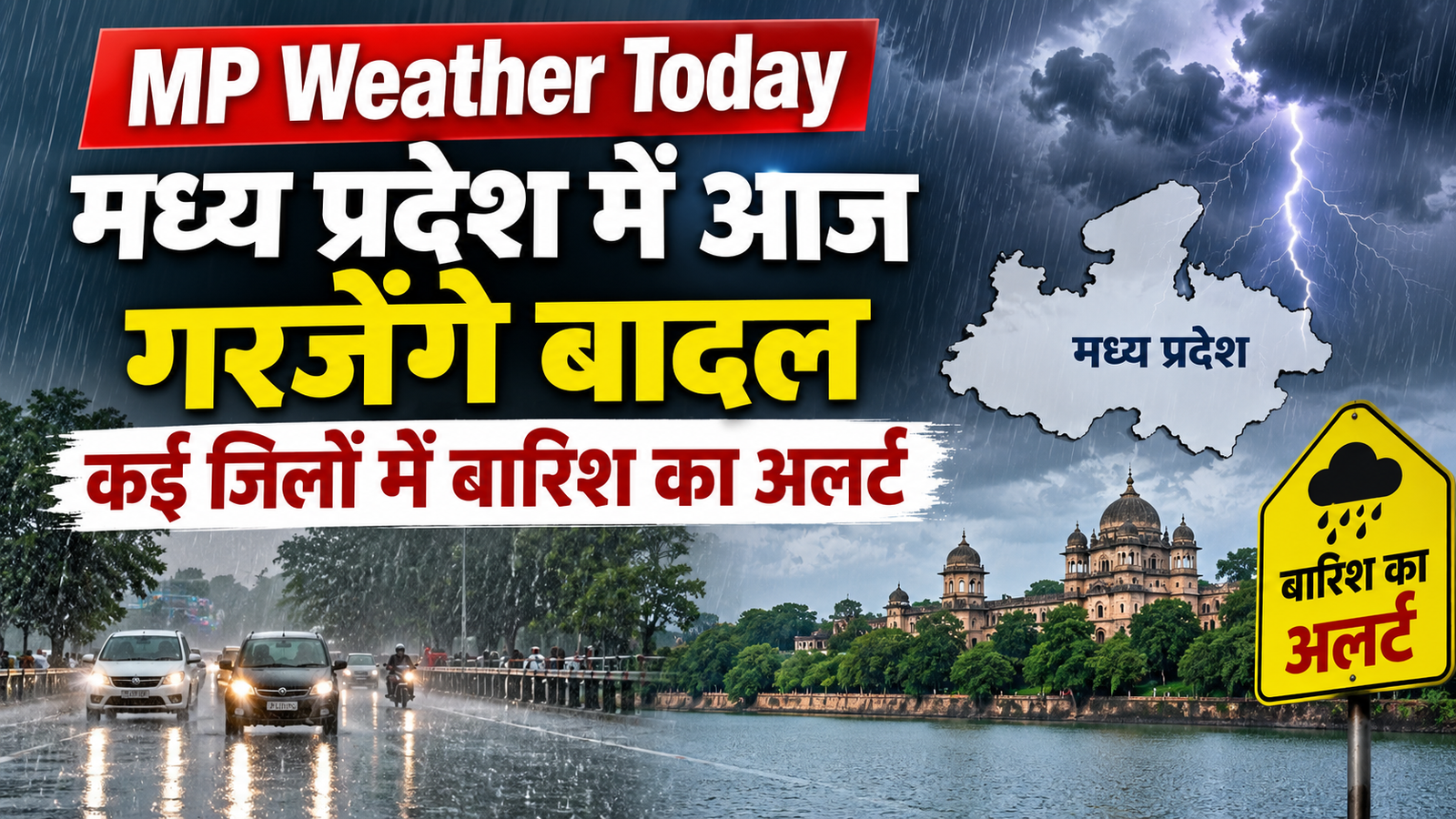 MP Weather Today: मध्य प्रदेश में आज गरजेंगे बादल, कई जिलों में बारिश का अलर्ट