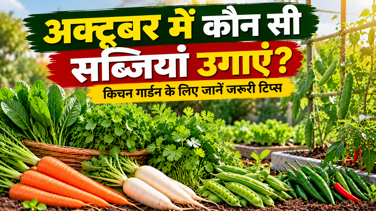 अक्टूबर में किचन गार्डन में उगाएं ये खास सब्जियां, कृषि वैज्ञानिक ने बताए जरूरी टिप्स October Mein Kaun Si Sabziyan Ugayen?