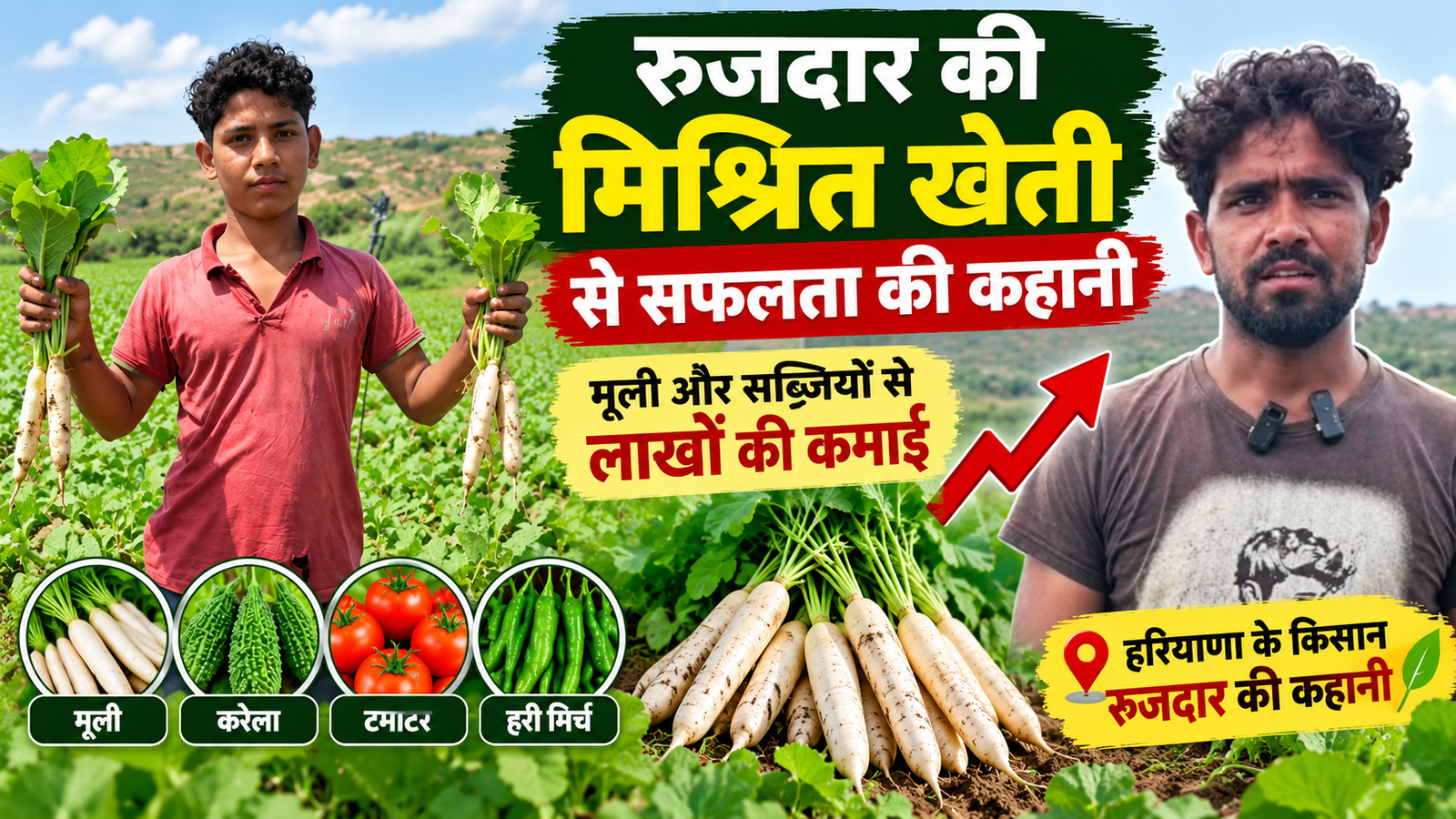 गेहूं-सरसों छोड़ मूली की खेती से मालामाल हो रहे नूंह के किसान, लाखों में हो रही कमाई  Rujdar Mix Farming Success Story
