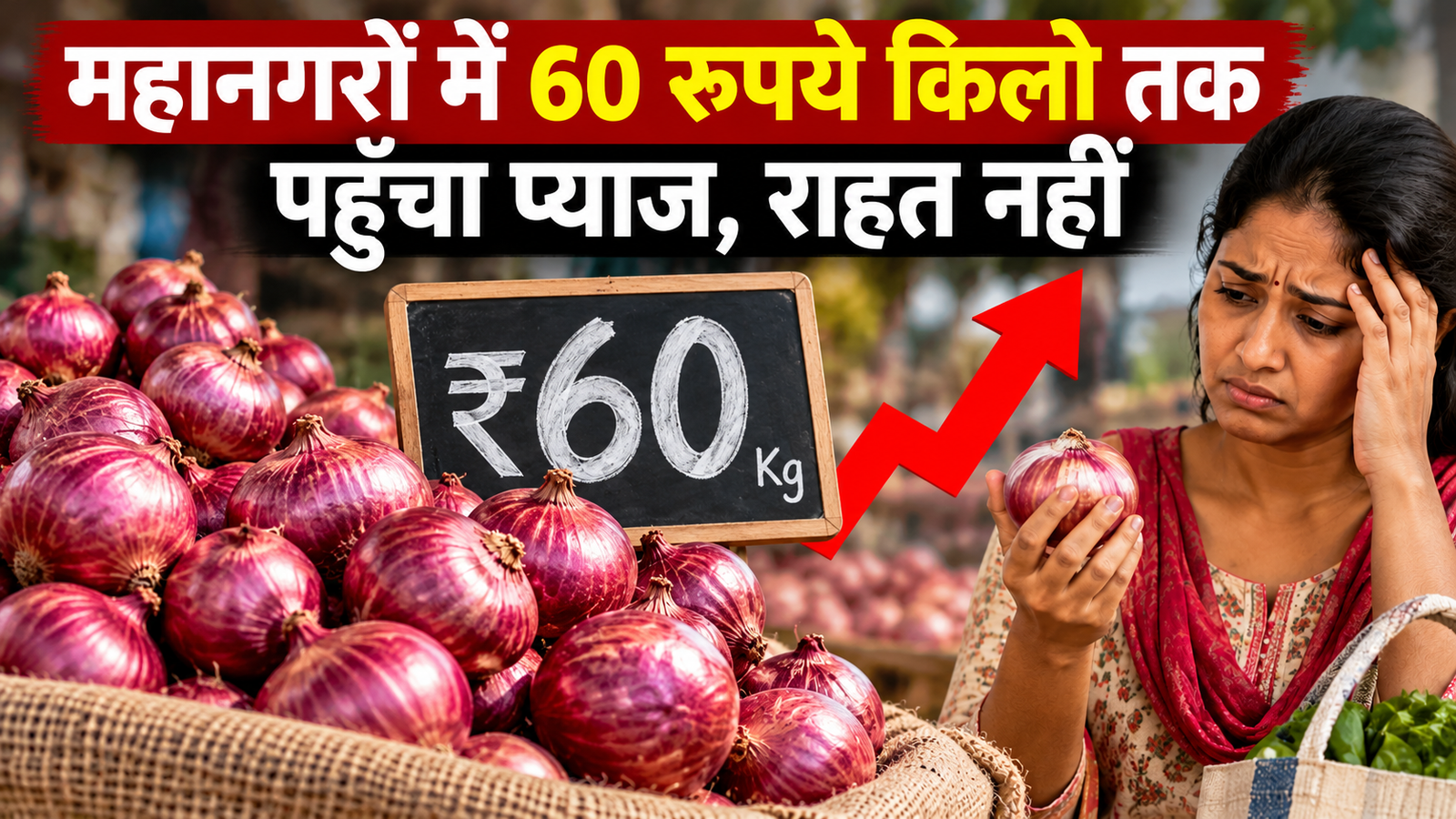 Pyaaj Ke Daam: महानगरों में 60 रुपये किलो तक पहुंचा प्याज, सरकारी कोशिशों के बावजूद राहत नहीं