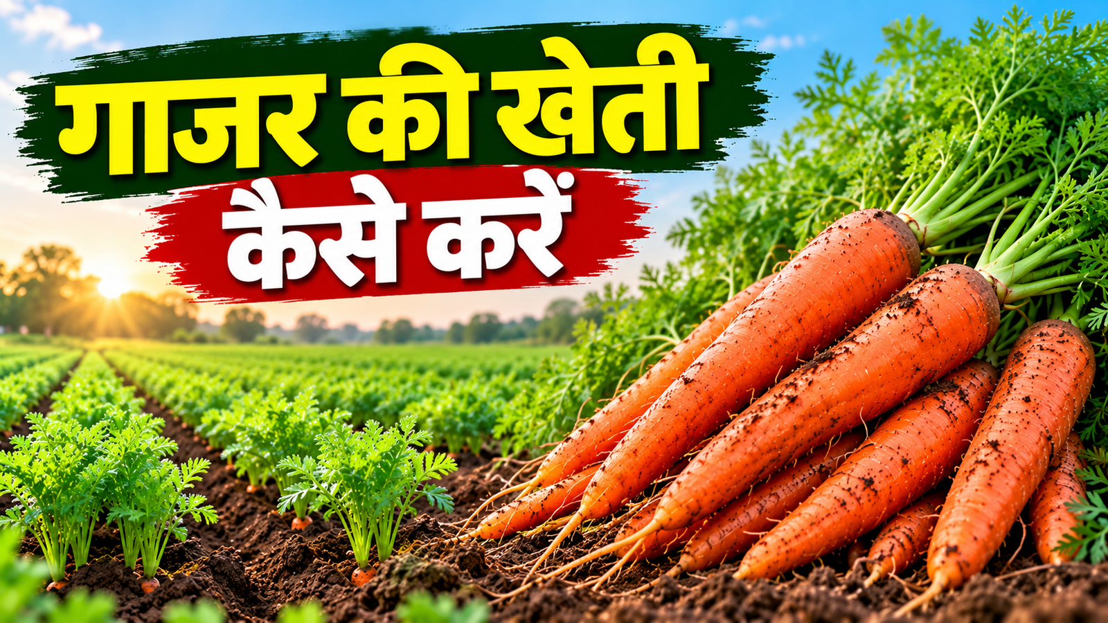 गाजर की खेती से 90 दिनों में कमाई, जानें बुवाई से बंपर पैदावार तक का A to Z तरीका Gajar Ki Kheti Kaise Karein Puri Jankari