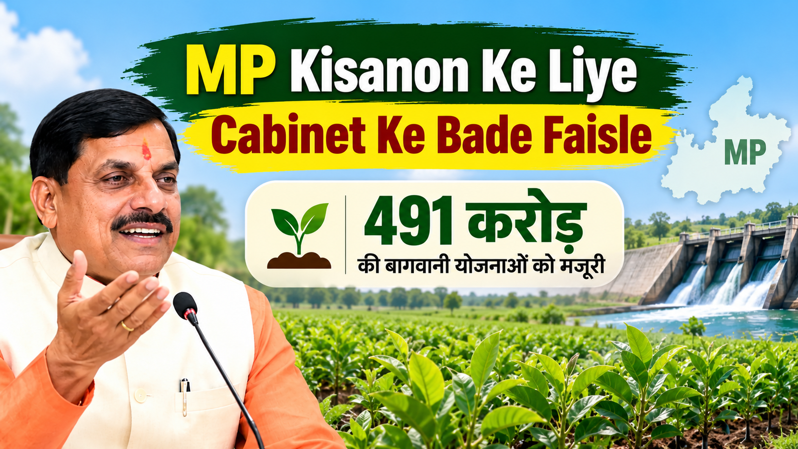 बागवानी और सिंचाई योजनाओं को मंजूरी, मार्कफेड को ब्याज मुक्त लोन MP Kisanon Ke Liye Cabinet Ke Bade Faisle