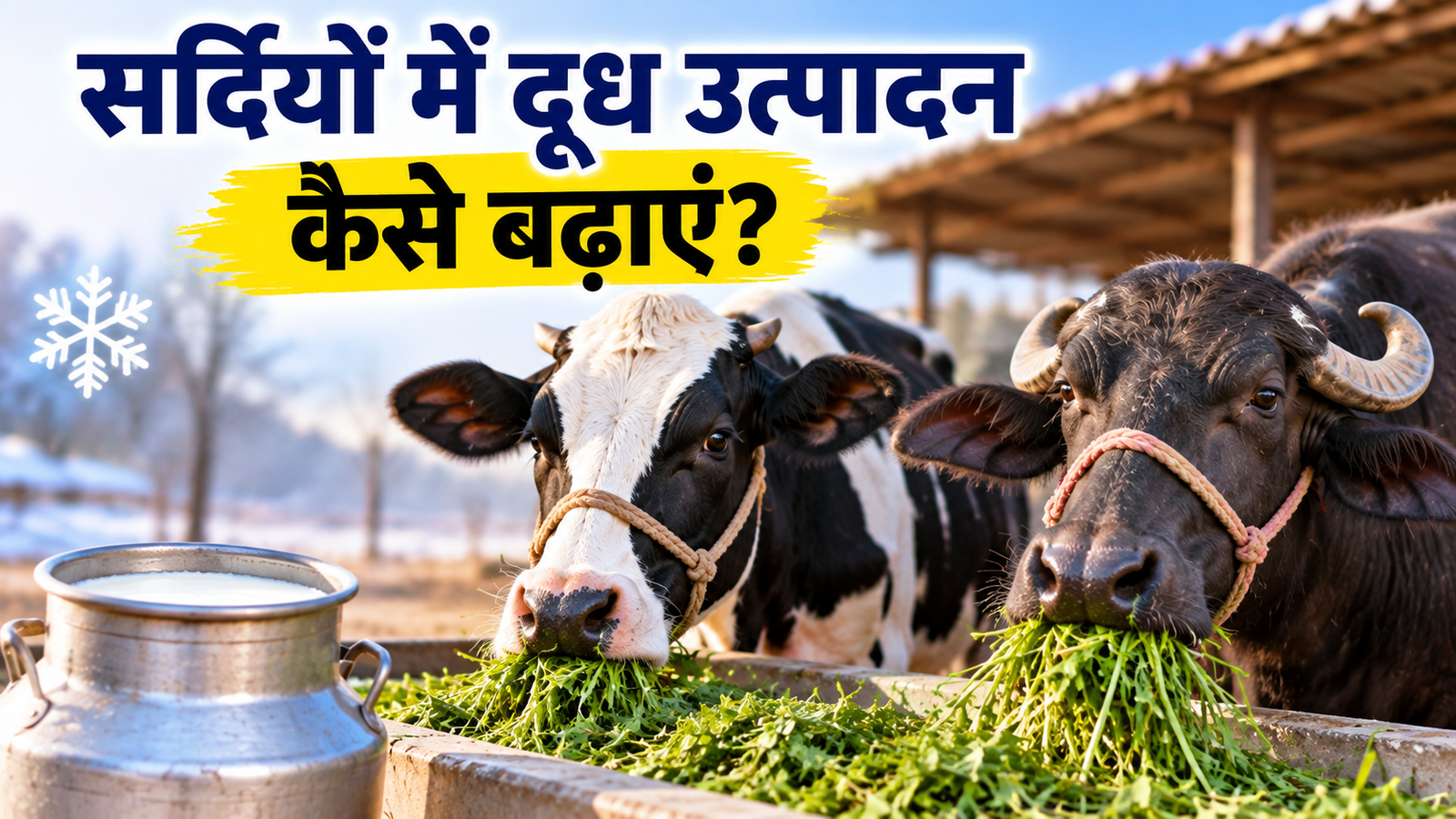 सर्दियों में खूब बढ़ेगा दूध उत्पादन, गाय-भैंस को रोज खिलाएं ये खुराक Sardiyon Mein Doodh Utpadan Kaise Badhayein