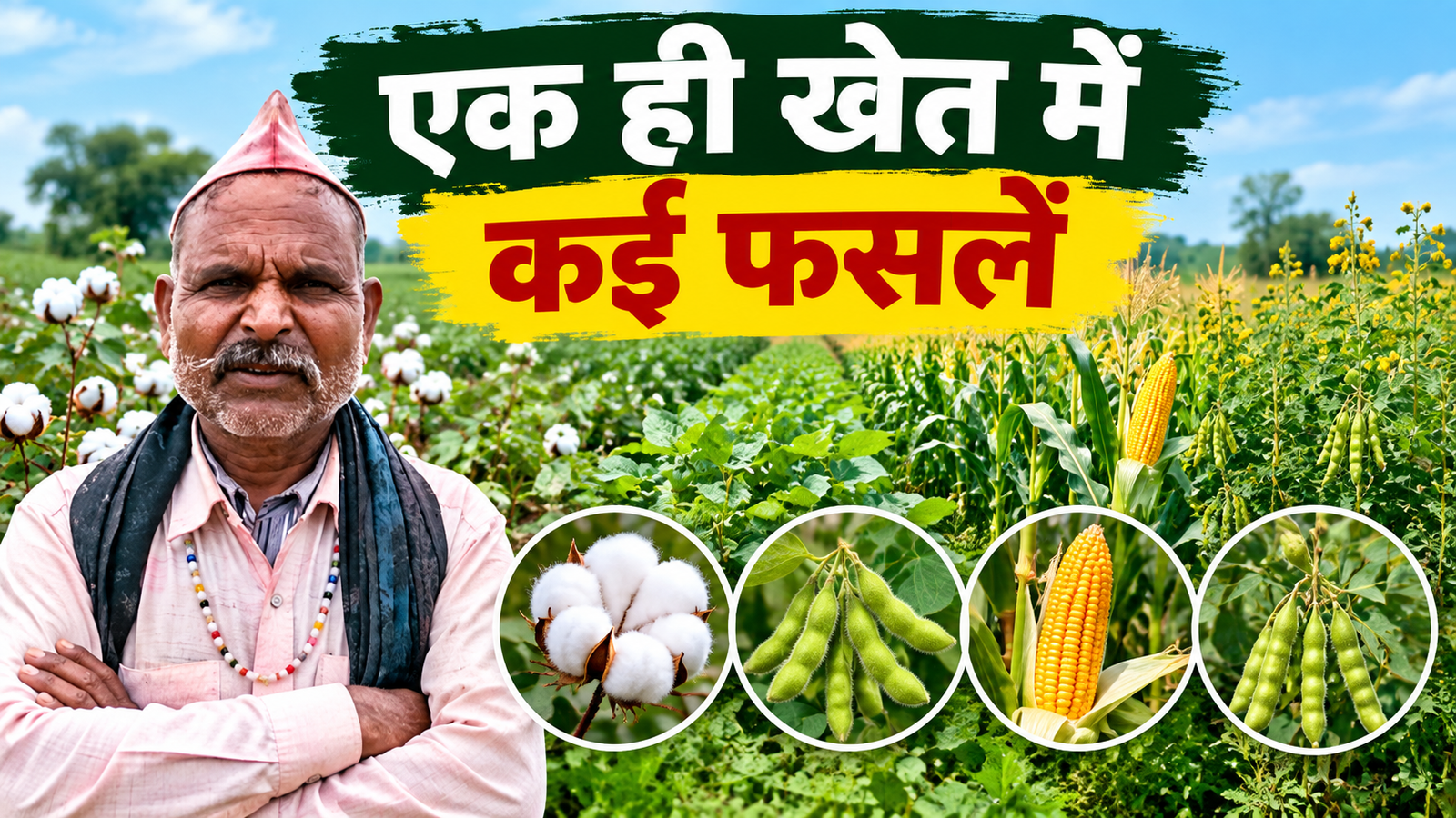 एक ही खेत में कपास, तुवर, सोयाबीन और मक्का, बुरहानपुर के चेतराम का मिक्स खेती का फॉर्मूला  Chetaram Mix Farming Success Story