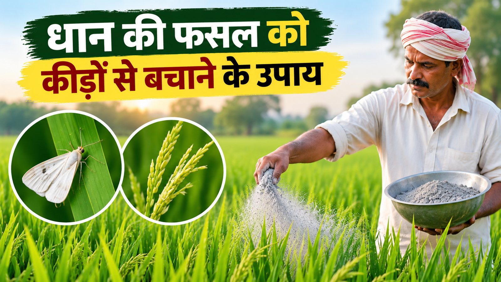 धान की फसल को कीड़ों से बचाने के उपाय, घर की राख से करें कीटों का बचाव Dhaan Ki Fasal Ko Keedon Se Bachane Ke Upay