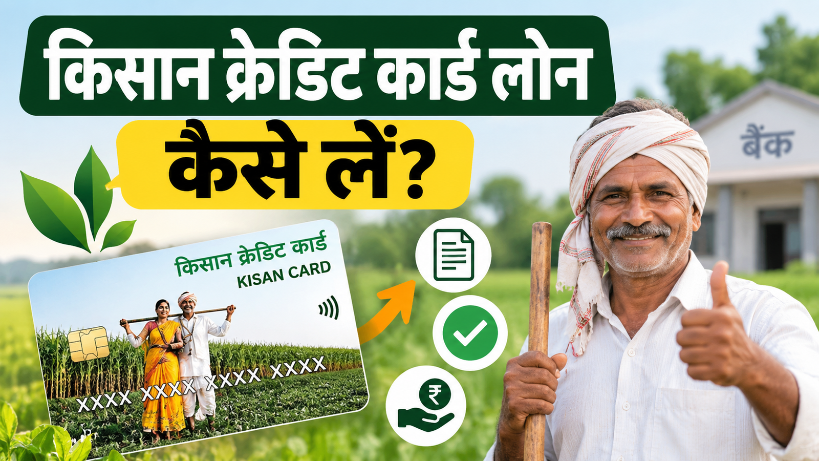 किसानों के लिए आसान हुआ KCC Loan, अब घर बैठे ई-किसान क्रेडिट कार्ड से करें आवेदन  Kisan Credit Card Loan Kaise Lein?
