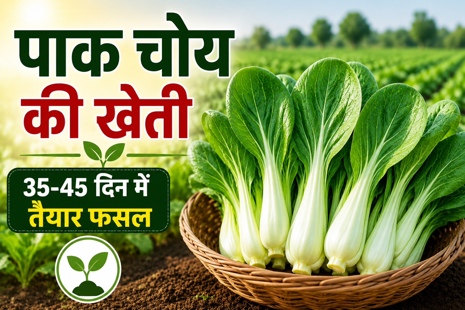 सितंबर में ऐसे करें पाक चोय की खेती, 35-45 दिन में तैयार होगी फसल Pak Choy Ki Kheti Kaise Kare