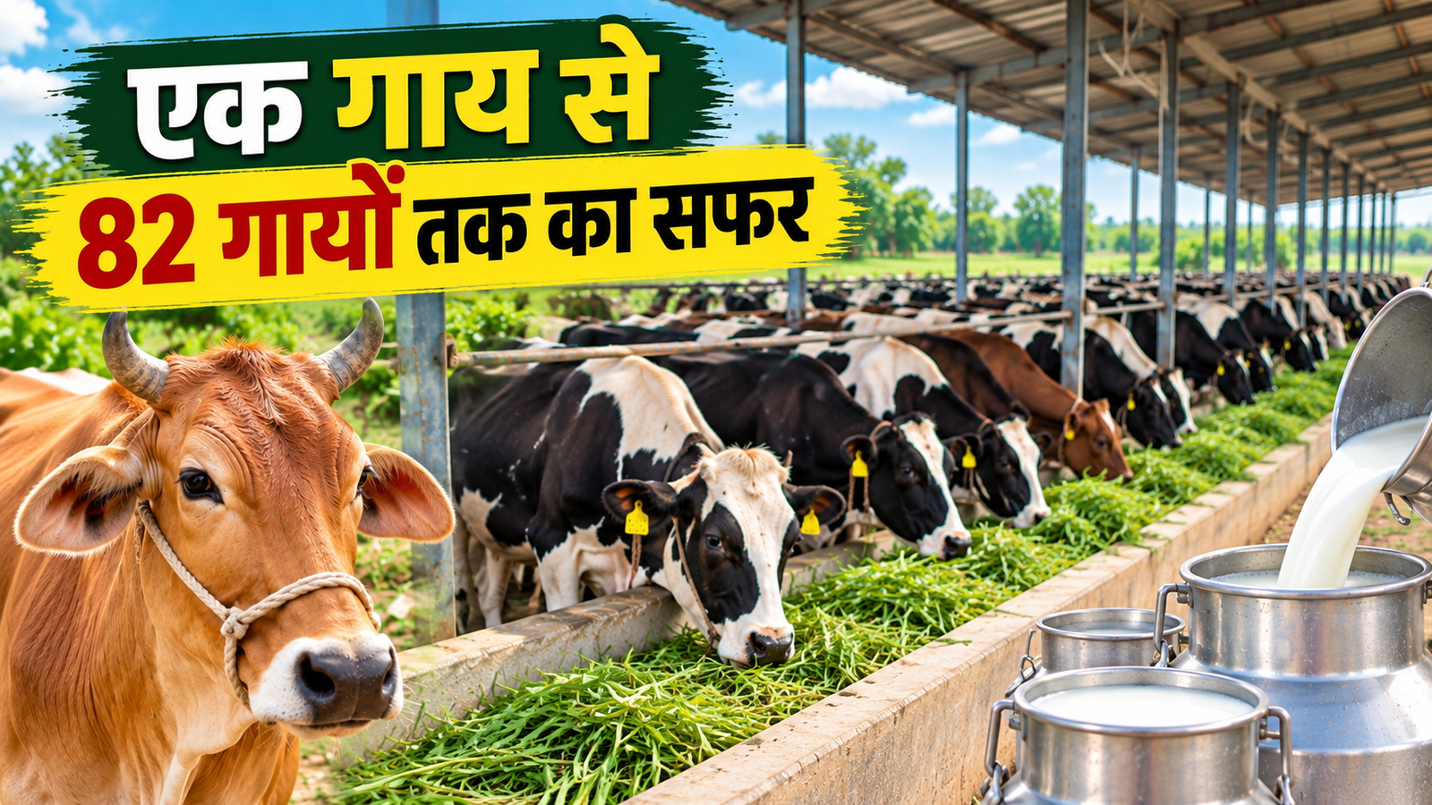 एक गाय से 82 गायों तक का सफर, रोजाना 3 क्विंटल से ज्यादा दूध Ramesh Kumar Cow Farming Success Story