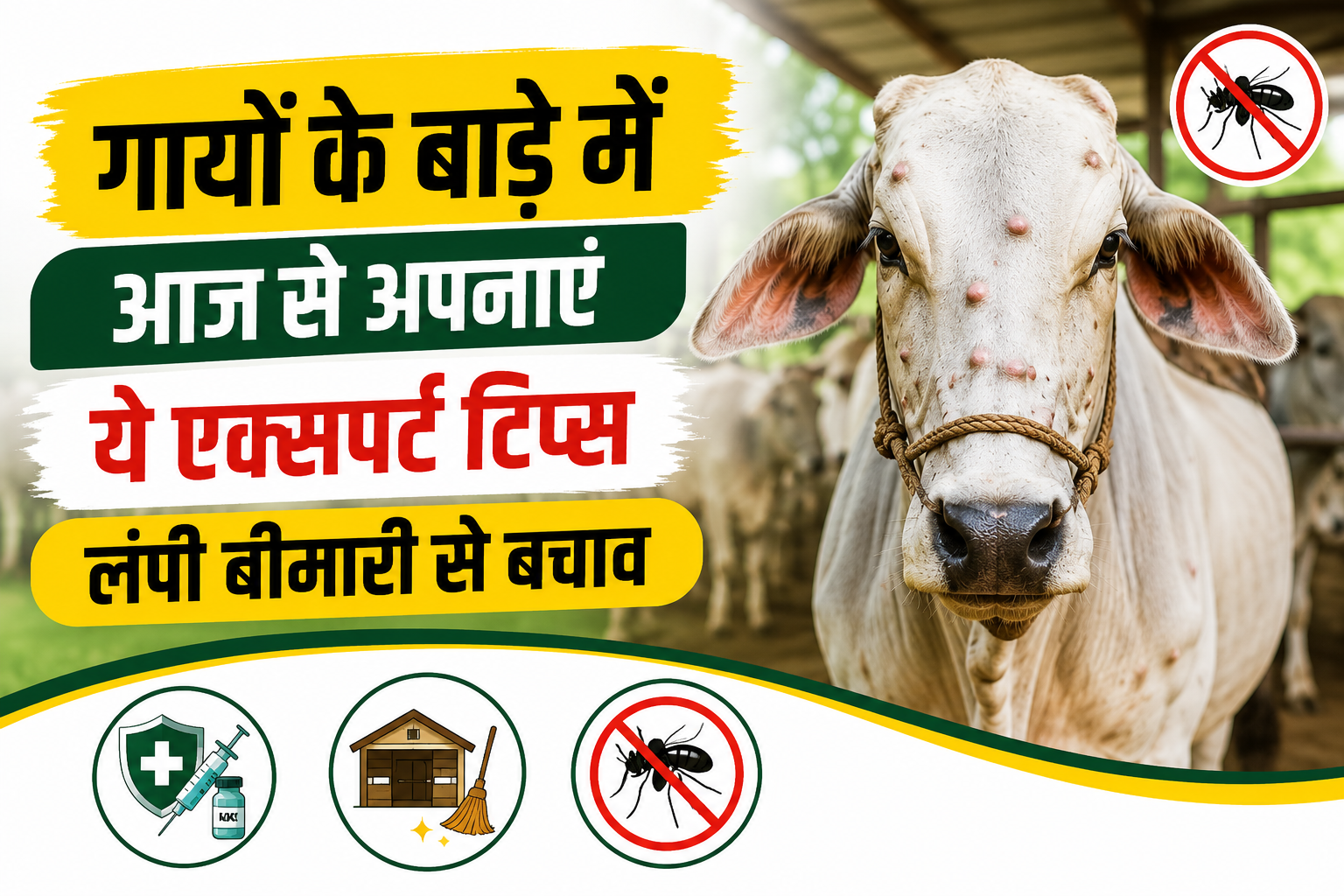 गायों के बाड़े में आज से अपनाएं ये एक्सपर्ट टिप्स, लंपी बीमारी से ऐसे करें बचाव Lumpy Disease Se Bachav