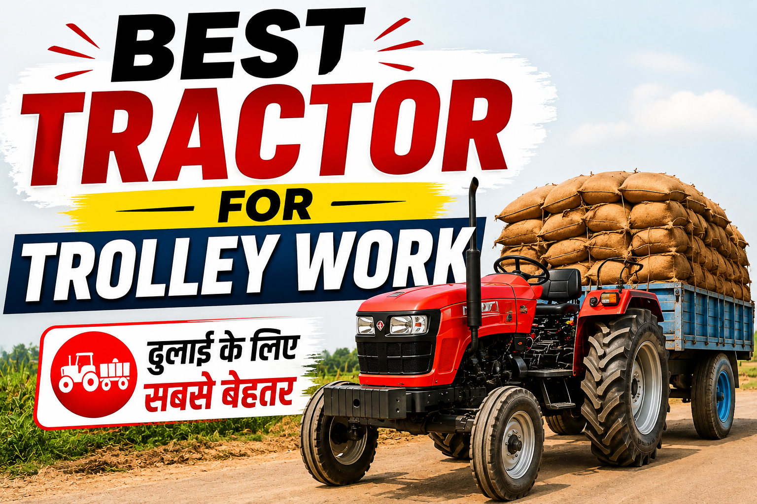 Best Tractor for Trolley Work in India: ट्रॉली ढुलाई के लिए टॉप 5 ट्रैक्टर, कीमत और फीचर्स जानें