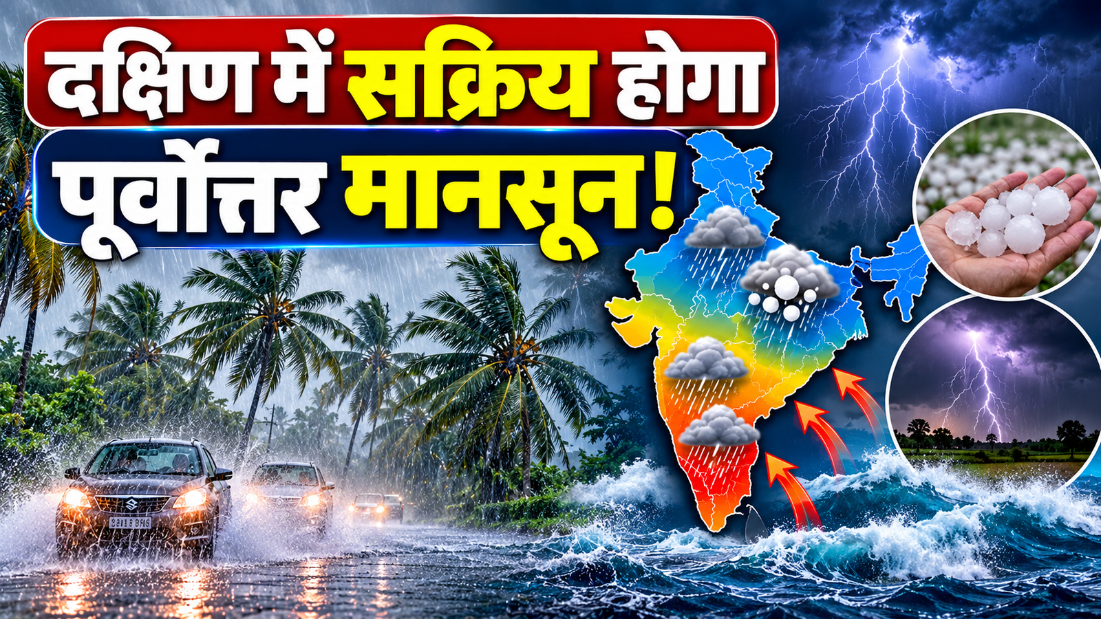 Weather Update Today: दक्षिण भारत में सक्रिय होगा पूर्वोत्तर मॉनसून, कई राज्यों में बारिश और ओलावृष्टि का अलर्ट