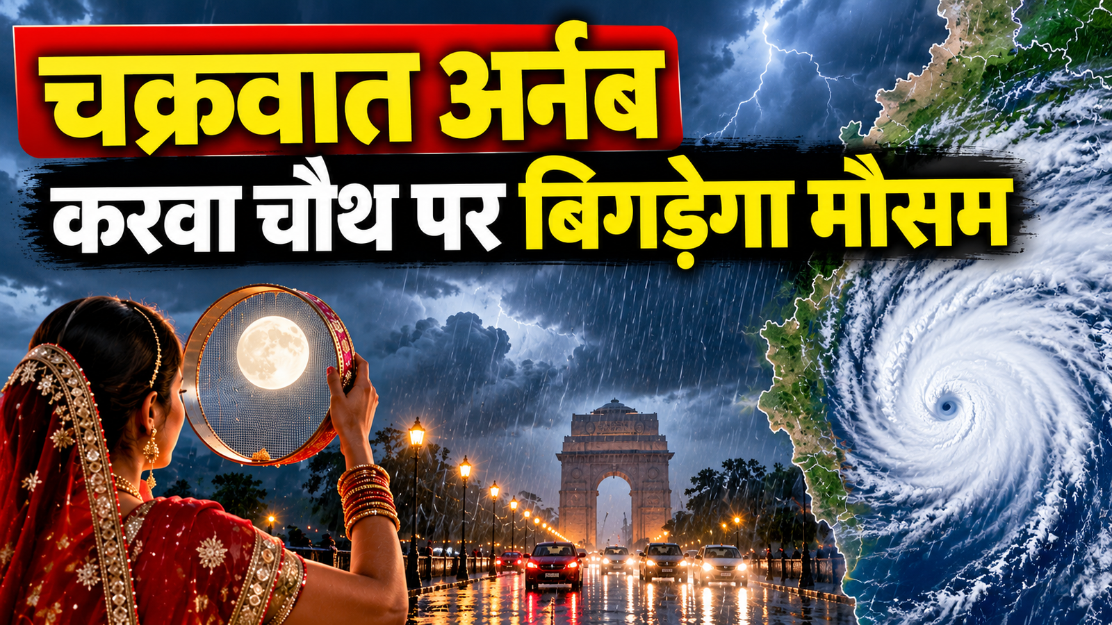 Weather Update Today: चक्रवात अर्नब का असर, दिल्ली-NCR समेत कई राज्यों में बारिश का अलर्ट