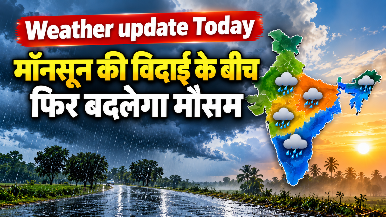 Weather update Today: मॉनसून की विदाई के बीच फिर बदलेगा मौसम, यूपी-बिहार समेत इन राज्यों में बारिश के आसार