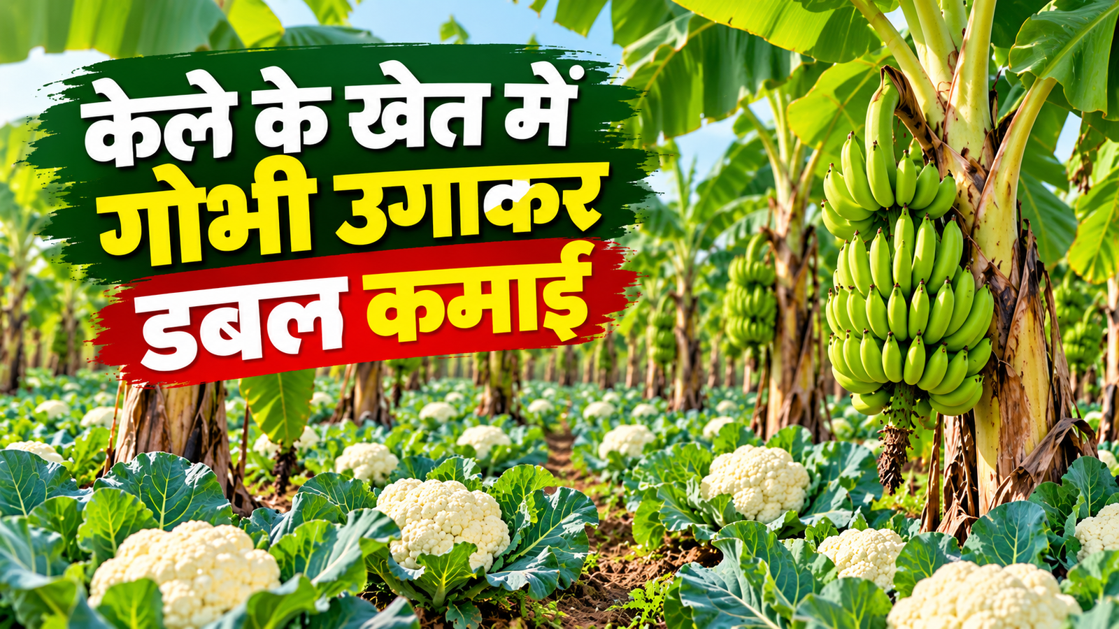 किसान बिपिन सिंह ने केले के खेत में गोभी उगाकर किसान कर रहे डबल कमाई Bipin Singh Kele Aur Gobhi Ki Kheti Success Story