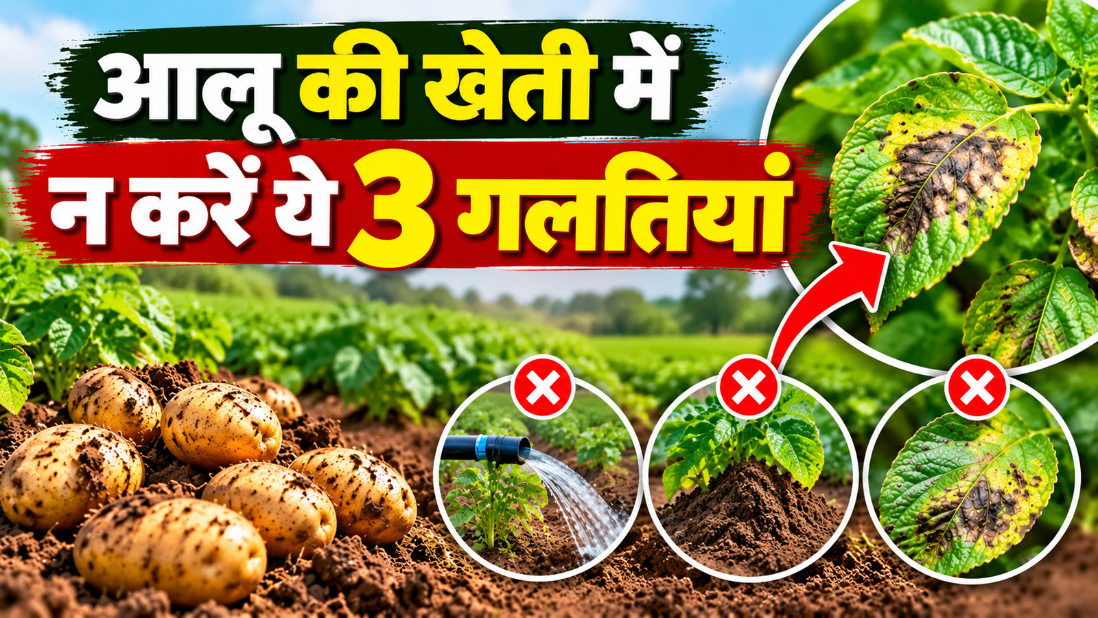 आलू की खेती में न करें ये 3 गलतियां, झुलसा रोग से बचाव के उपाय Aloo Ki Kheti Mein Na Karein Ye 3 Galtiyan