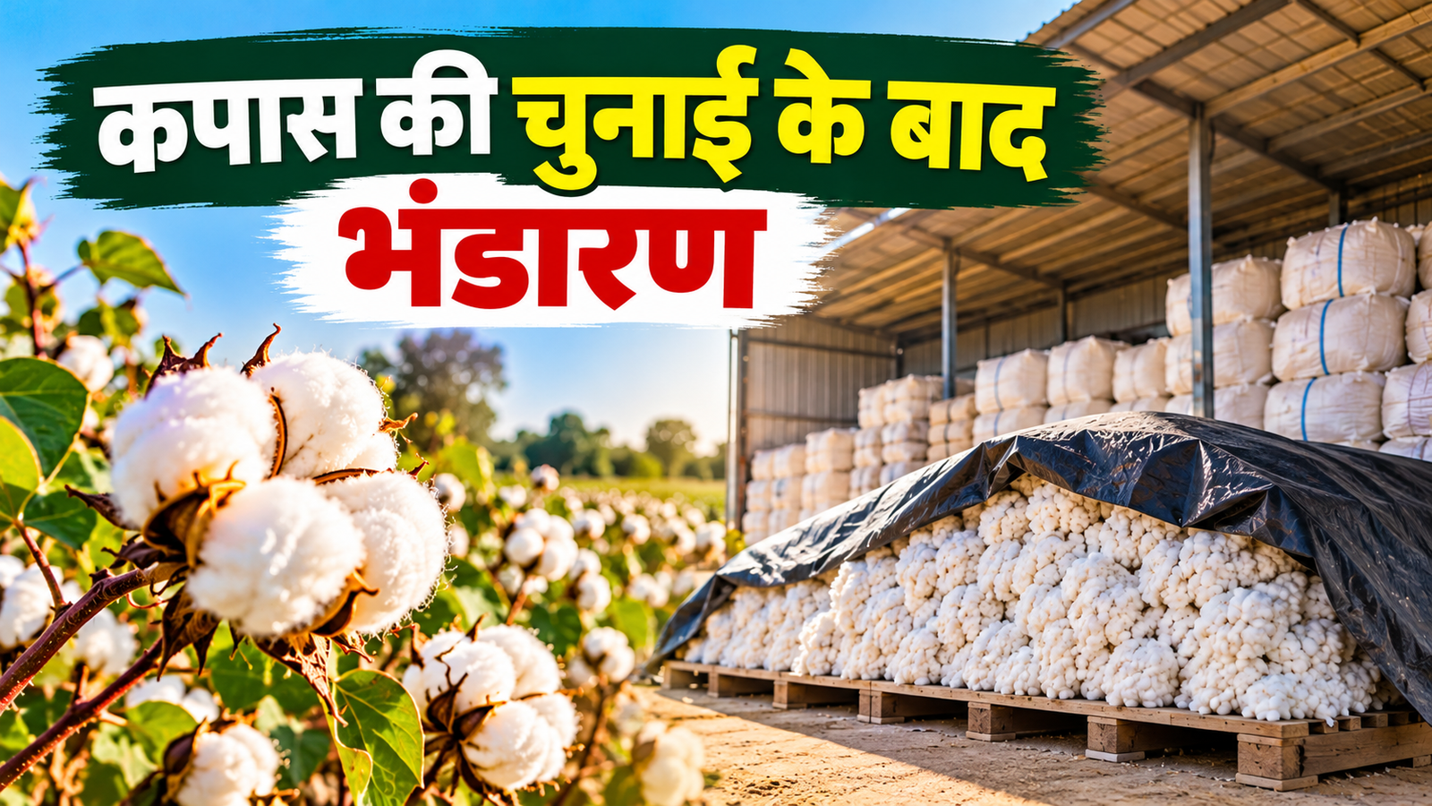 कपास की चुनाई के बाद, कपास की गुणवत्ता बचाने के लिए अपनाएं ये जरूरी उपाय Kapas Ki Chunai Ke Baad Bhandaran