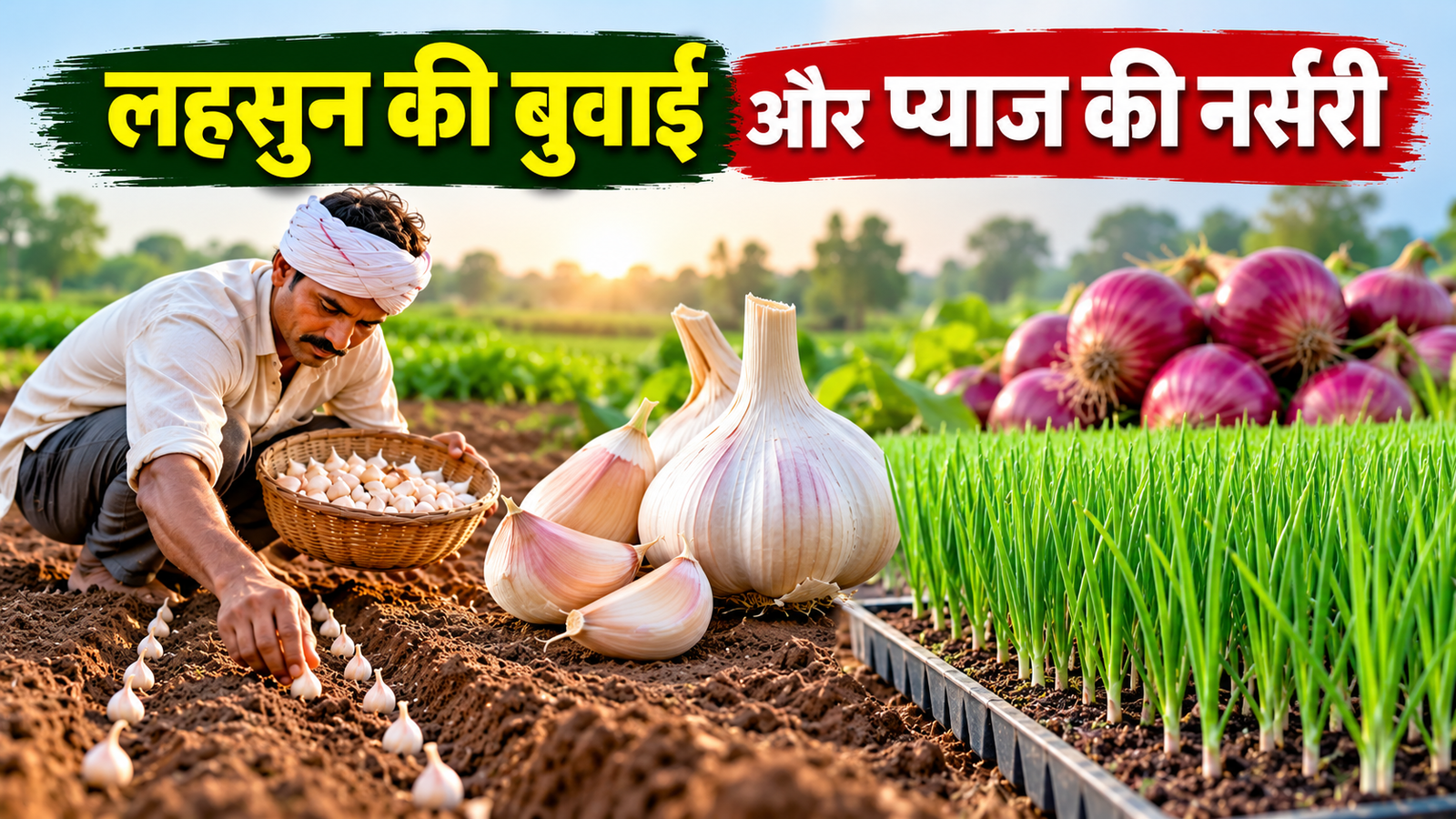 नवंबर में ऐसे करें लहसुन की बुवाई और प्याज की नर्सरी,बढ़ेगी किसानों की कमाई Lahsun Ki Buwai Aur Pyaj Ki Nursery