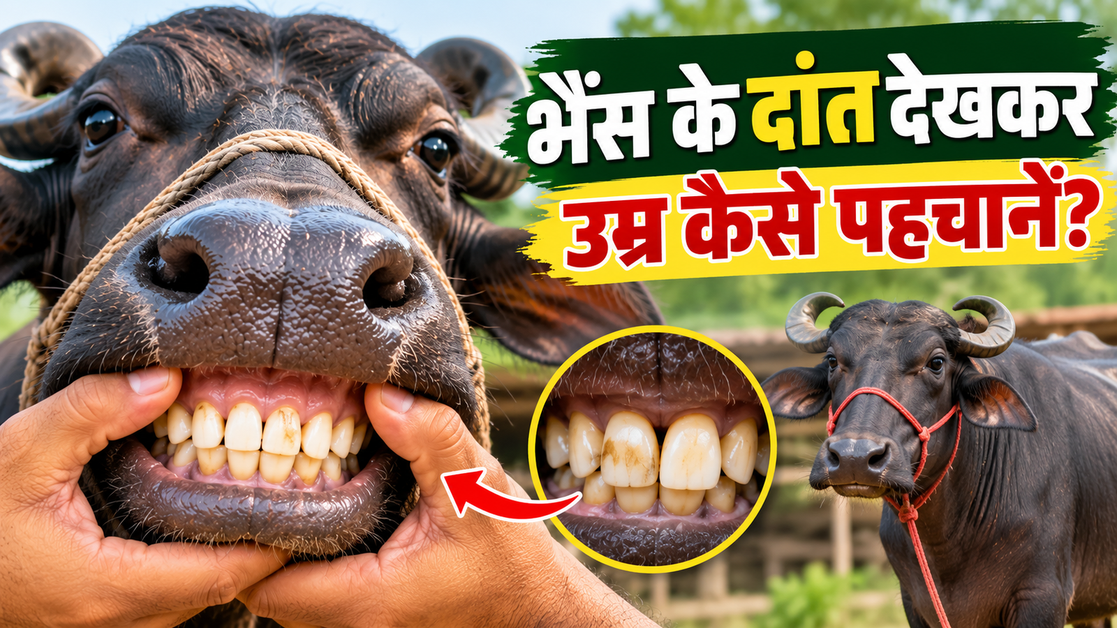 भैंस के दांत देखकर उम्र कैसे पहचानें? खरीदने से पहले जान लें ये जरूरी बातें Bhains Ke Daant Dekhkar Umar Kaise Pehchane