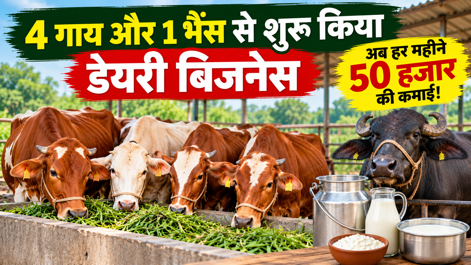 उत्तर प्रदेश के अंकित सिंह ने 4 गाय और 1 भैंस से शुरू किया डेयरी बिजनेस, अब हर महीने 50 हजार रुपये की कमाई  Ankit Singh Dairy Business Success Story