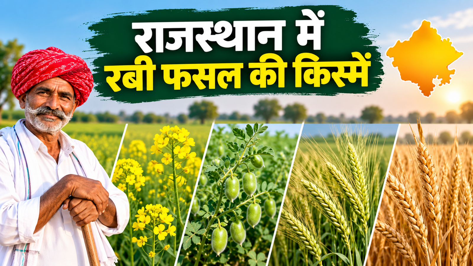 राजस्थान में रबी फसल की किस्में, कम पानी में इन किस्मों की करें बुवाई Rajasthan Mein Rabi Fasal Ki Kismein
