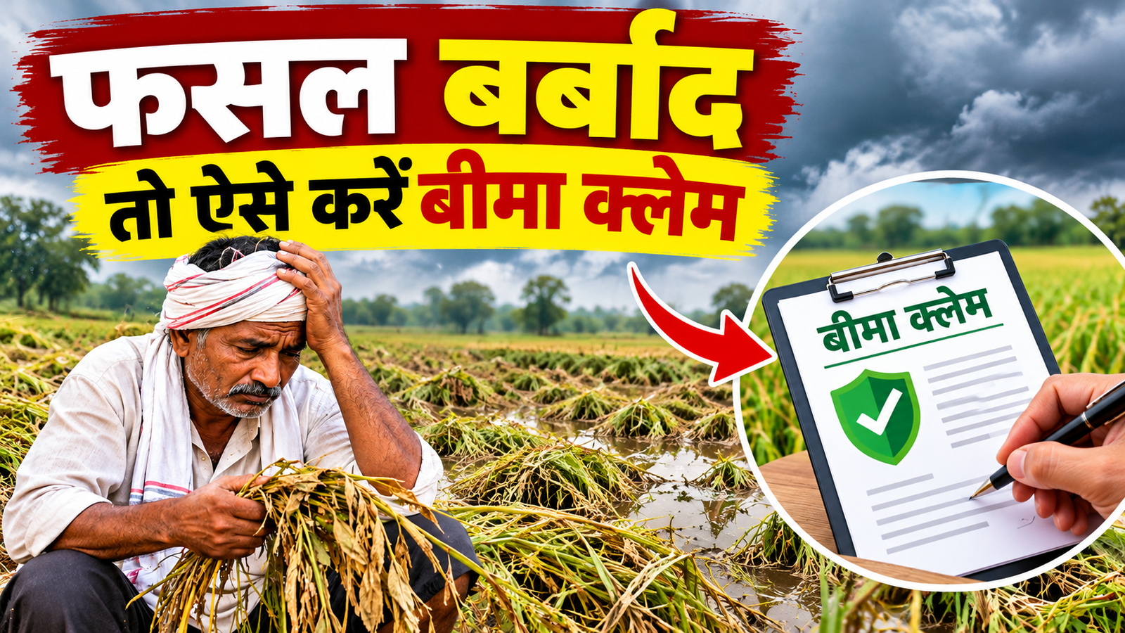 फसल खराब होने पर बीमा क्लेम कैसे करें? जानें पूरी प्रक्रिया, आवेदन का पूरा तरीका Fasal Barbad Hone Par Bima Claim