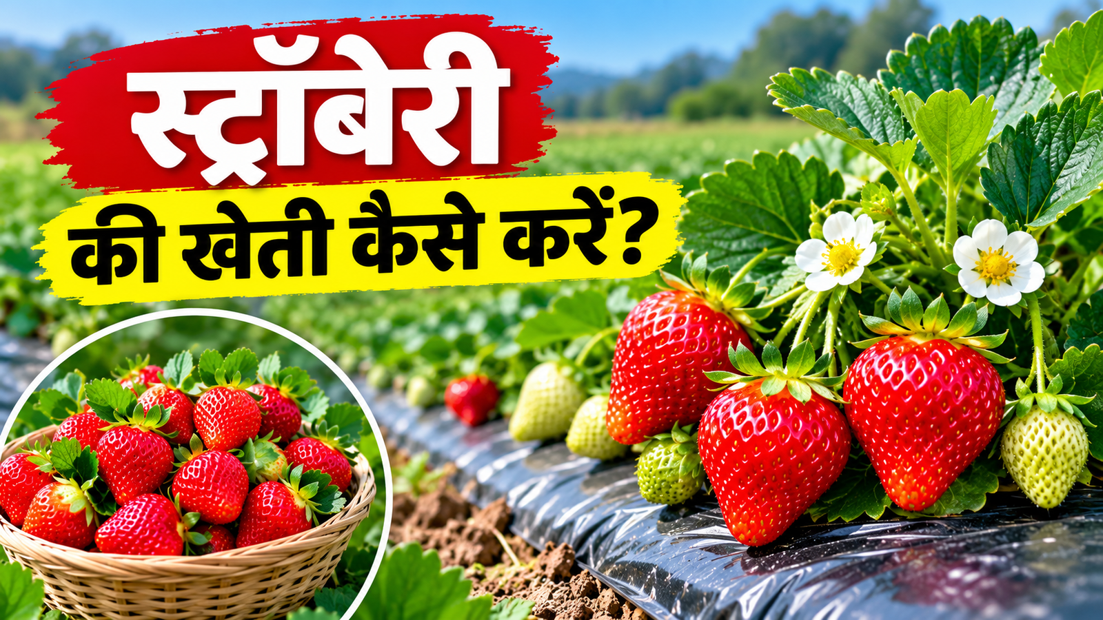 स्ट्रॉबेरी की खेती कैसे करे, एक एकड़ में लागत, पैदावार और मुनाफे की पूरी जानकारी Strawberry Ki Kheti Kaise Kare?