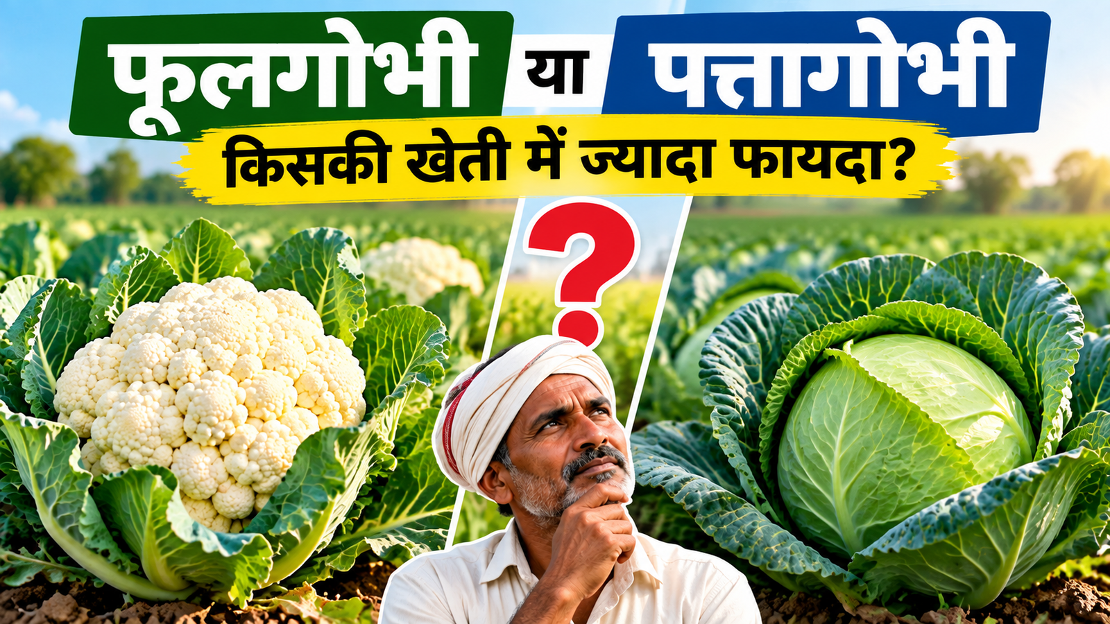 फूलगोभी या पत्तागोभी, किसकी खेती में ज्यादा फायदा? किसान ने बताया पूरा गणित Phoolgobhi Ya Pattagobhi Kis Ki Kheti Mein Jyada Fayda