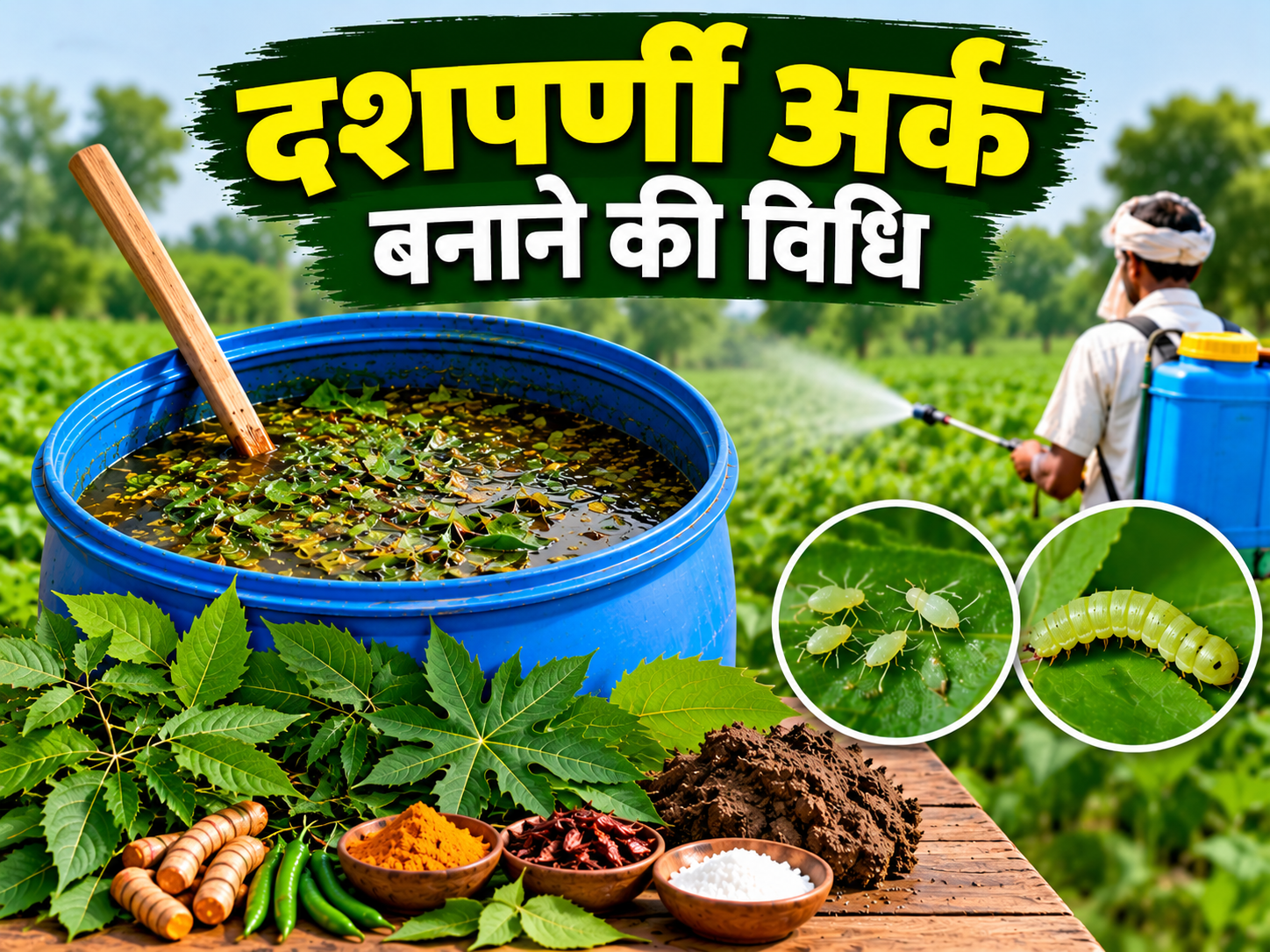 दशपर्णी अर्क बनाने की विधि, कम लागत में तैयार करें प्राकृतिक कीट प्रबंधन घोल Dashparni Ark Banane Ki Vidhi