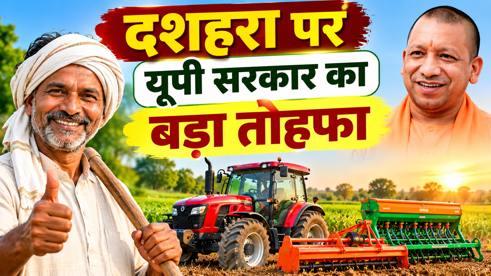 उत्तर प्रदेश के किसानों को कृषि यंत्रों पर मिलेगा अनुदान, 7 से 20 अक्टूबर तक आवेदन UP Kisan Krishi Yantra Anudan 2026