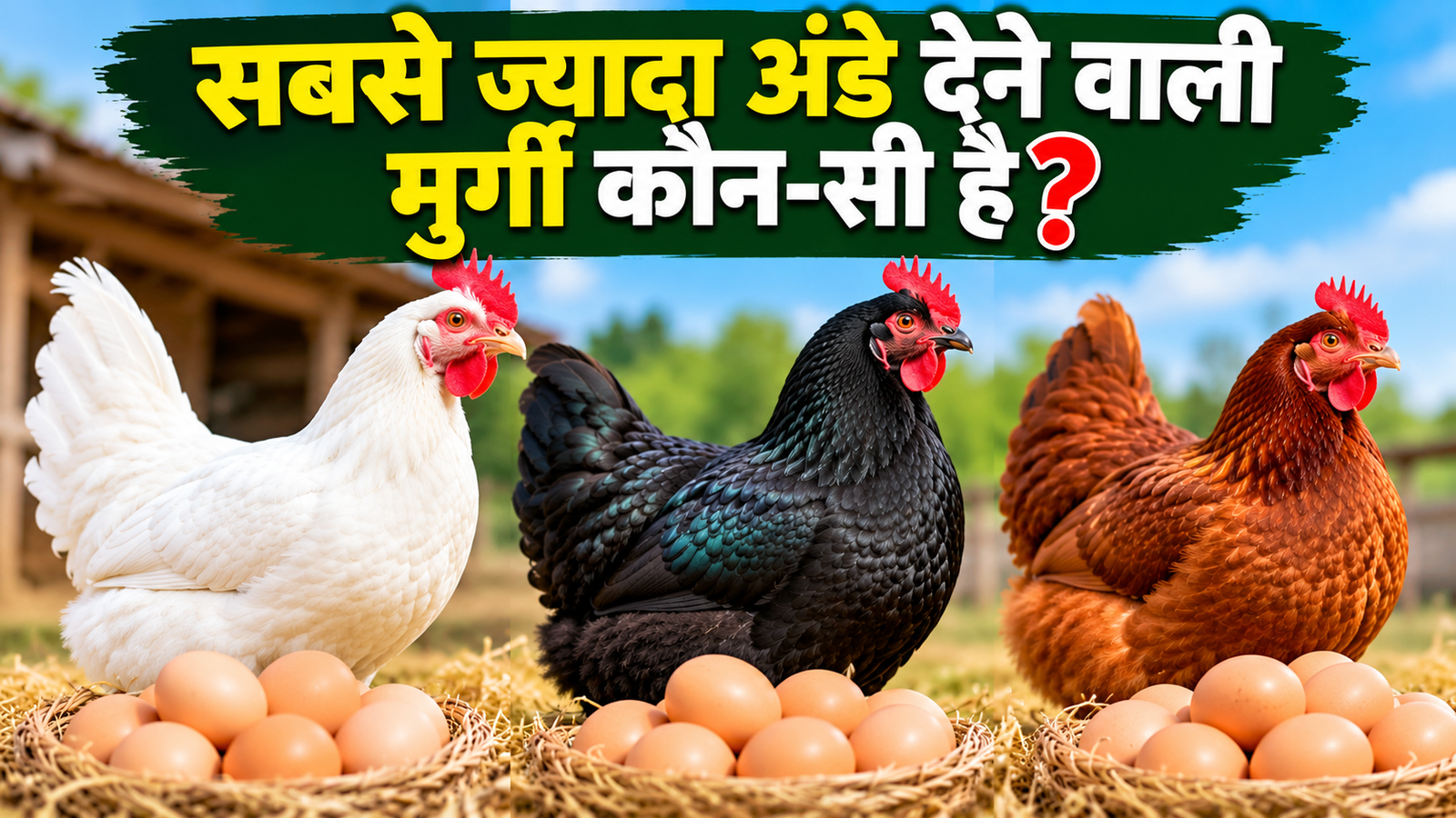 सबसे ज्यादा अंडे देने वाली मुर्गी की 3 नस्लें, पोल्ट्री फार्म शुरू करने से पहले जानें खासियत Sabse Jyada Ande Dene Wali Murgi Kaun Si Hai?