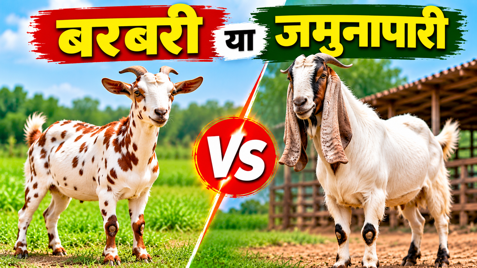 बकरी पालन के लिए कौन-सी बकरी है सबसे बेहतर? जानें बरबरी और जमुनापारी बकरी की खासियत Barbari vs Jamunapari Bakri Palan