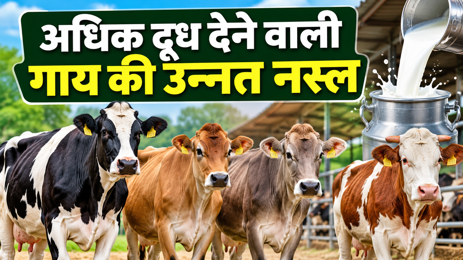 डेयरी के लिए चुनें ये 4 नस्लें, अधिक दूध देने वाली गाय की उन्नत नस्ल Adhik Doodh Dene Wali Gaay Ki Unnat Nasl