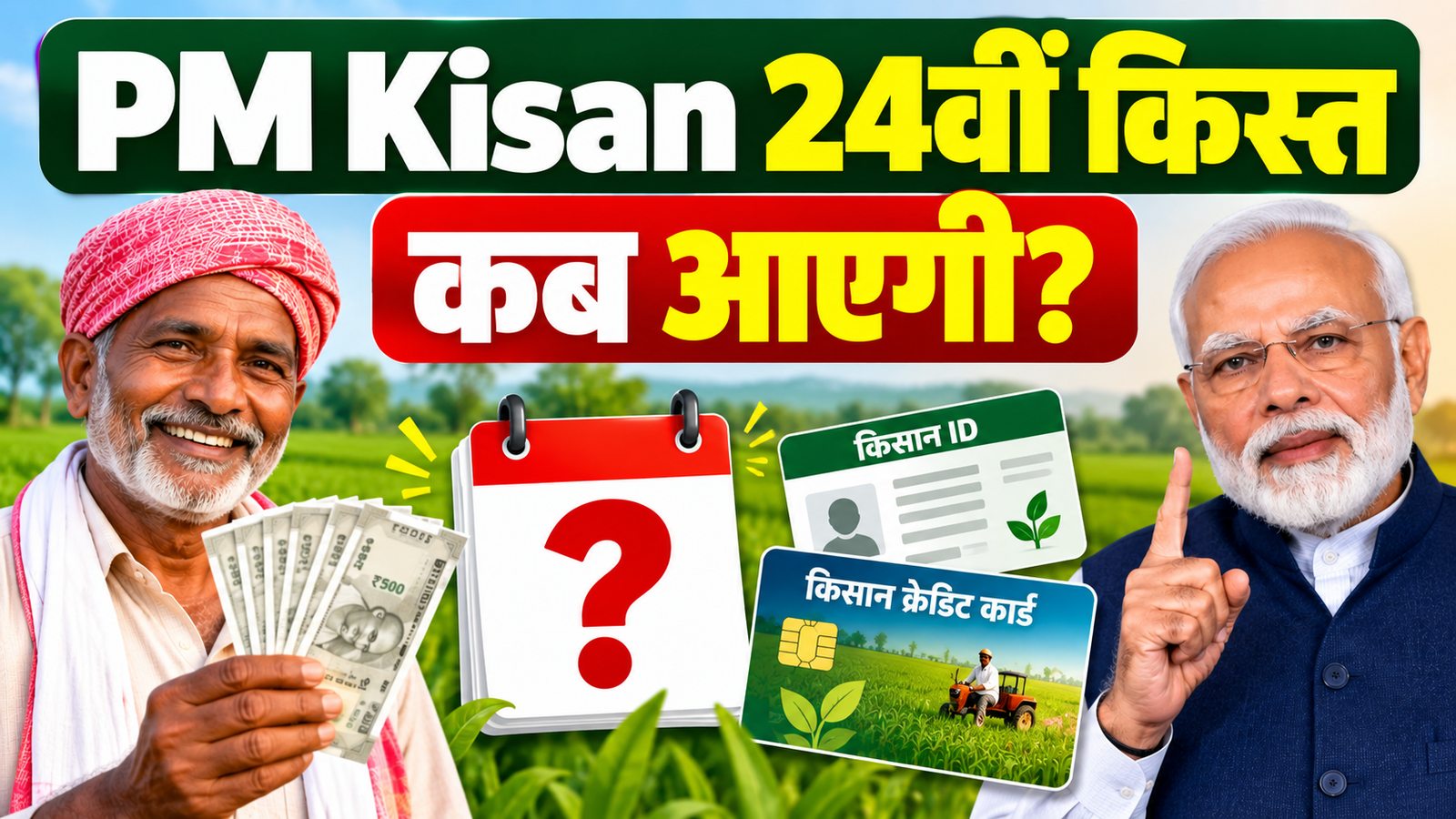 PM Kisan 24वीं किस्त कब आएगी? Farmer ID और KCC पर बड़ा अपडेट PM Kisan 24vi Kist