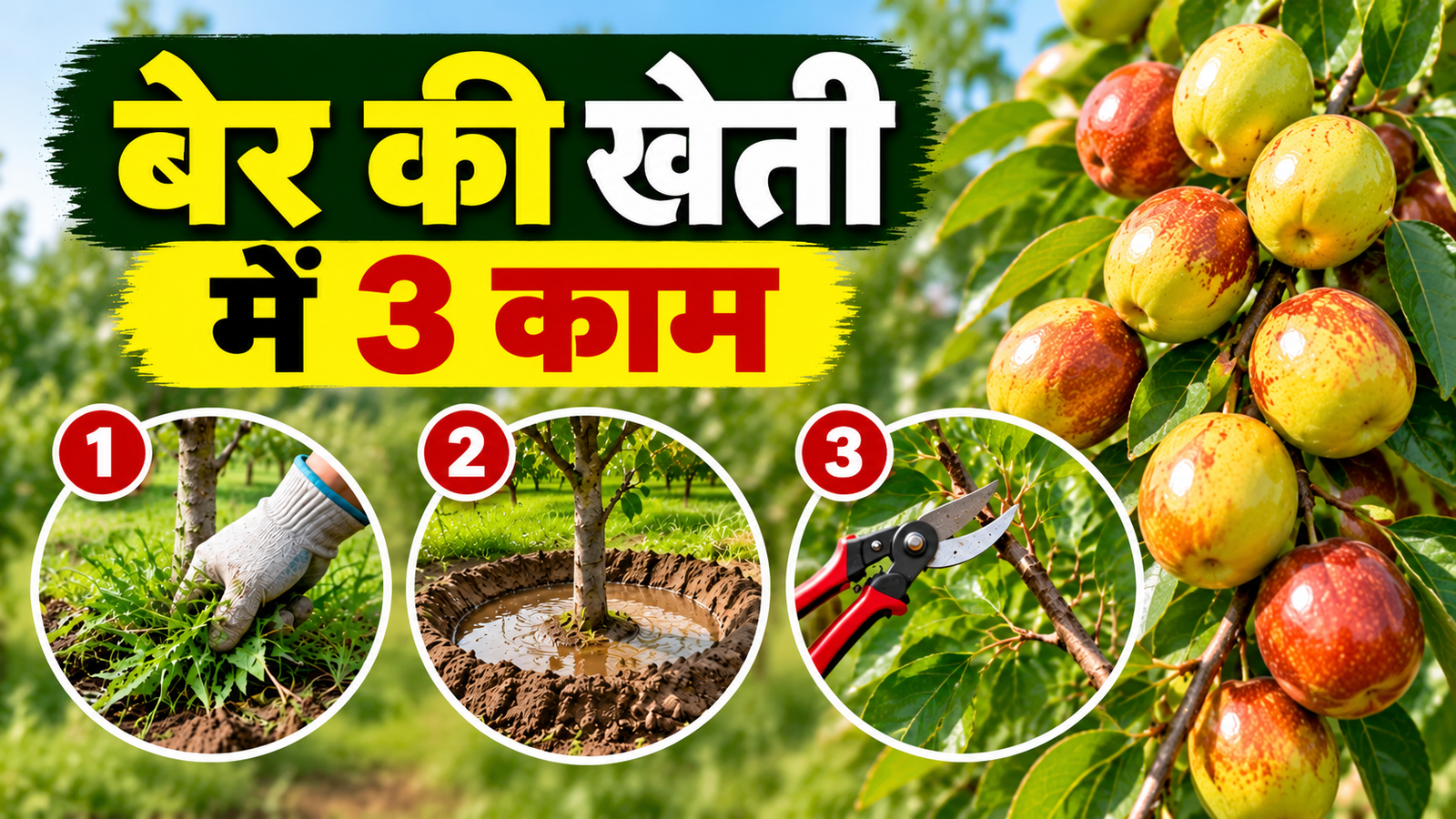 बेर की खेती कैसे करें? जरूर करें ये 3 काम, फलों का आकार और गुणवत्ता होगी बेहतर Ber Ki Kheti Kaise Kare