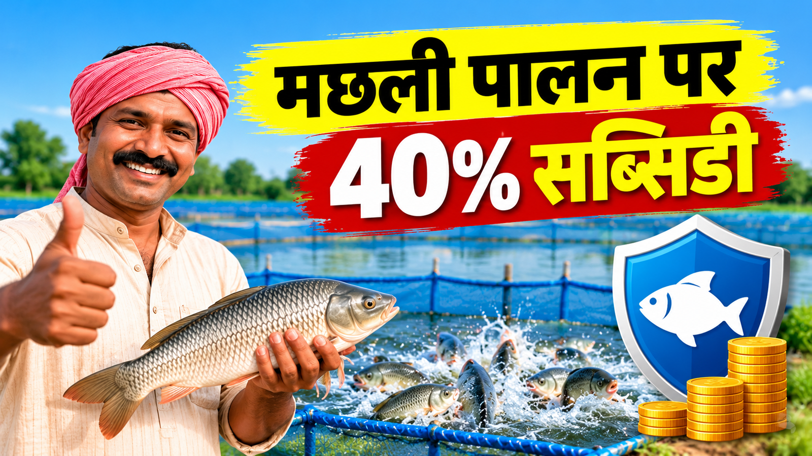 मछली पालन पर 40% सब्सिडी, मत्स्य पालकों को मिलेगा बीमा का लाभ, जानें आवेदन की प्रक्रिया Machhli Palan Par 40% Subsidy