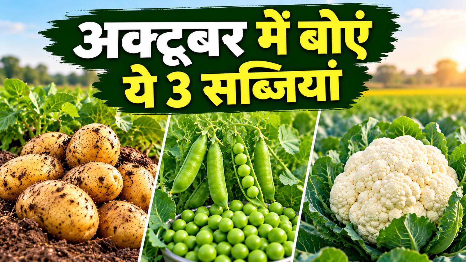 खाली खेत से बढ़ा सकते हैं अच्छी कमाई अक्टूबर में बोएं ये 3 सब्जियां बढ़ा सकते हैं खेती से कमाई October Mein Boen Ye 3 Sabziyan