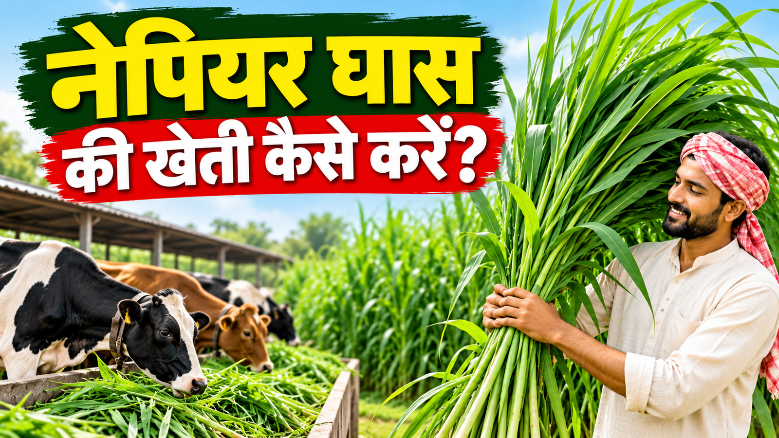 नेपियर घास की खेती कैसे करे, डेयरी किसानों के लिए हरा चारा उगाने की पूरी जानकारी Napier Ghaas Ki Kheti Kaise Kare