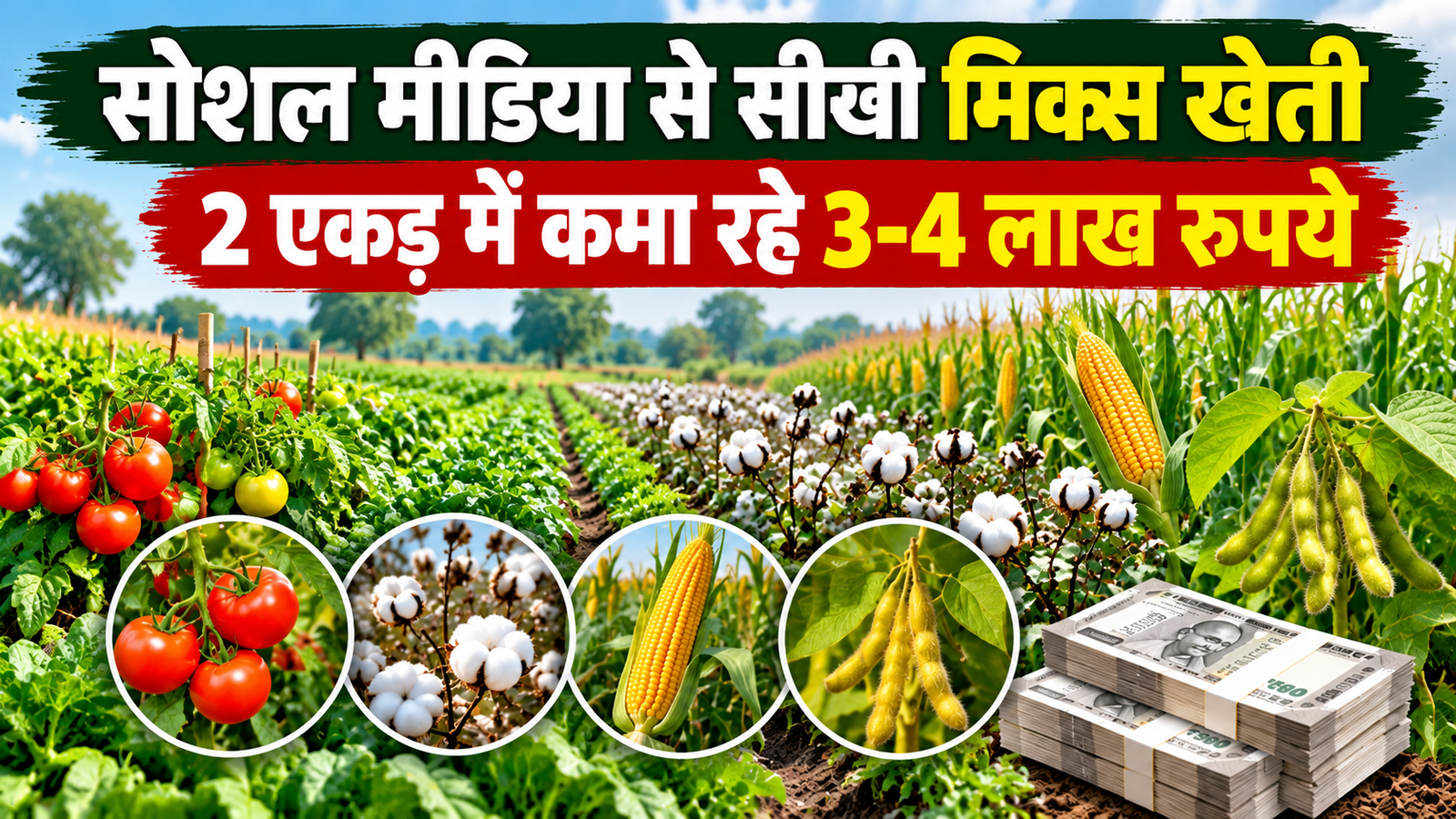 मध्य प्रदेश के किसान शिवराम ने सोशल मीडिया से सीखी मिक्स खेती, 2 एकड़ में कमा रहे 3-4 लाख रुपये Shivram Mix Farming Success Story