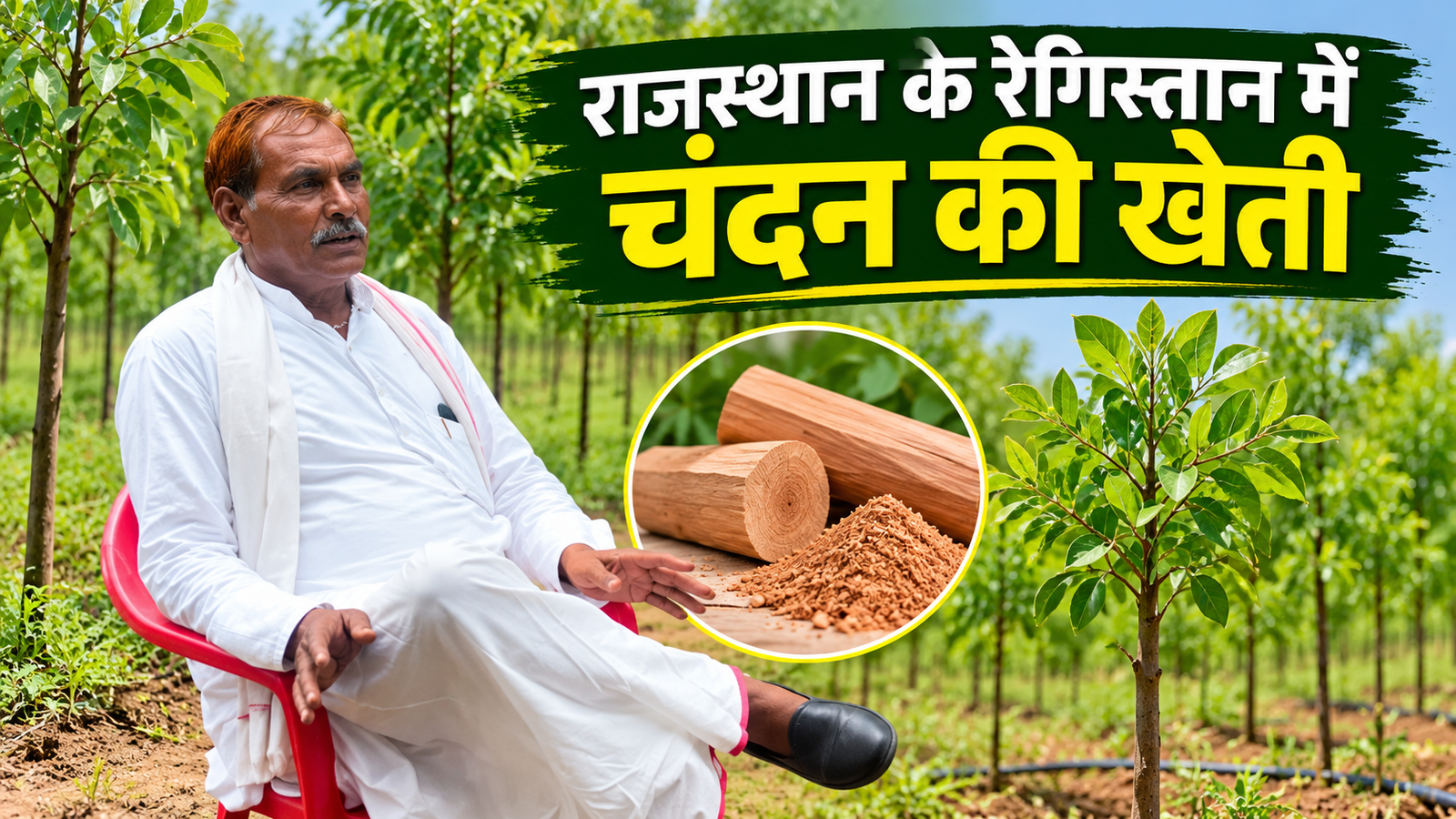 राजस्थान अलवर के किसान ने 300 चंदन के पौधों से शुरू किया नया सफर Ramkrishna Meena Chandan Ki Kheti Success Story