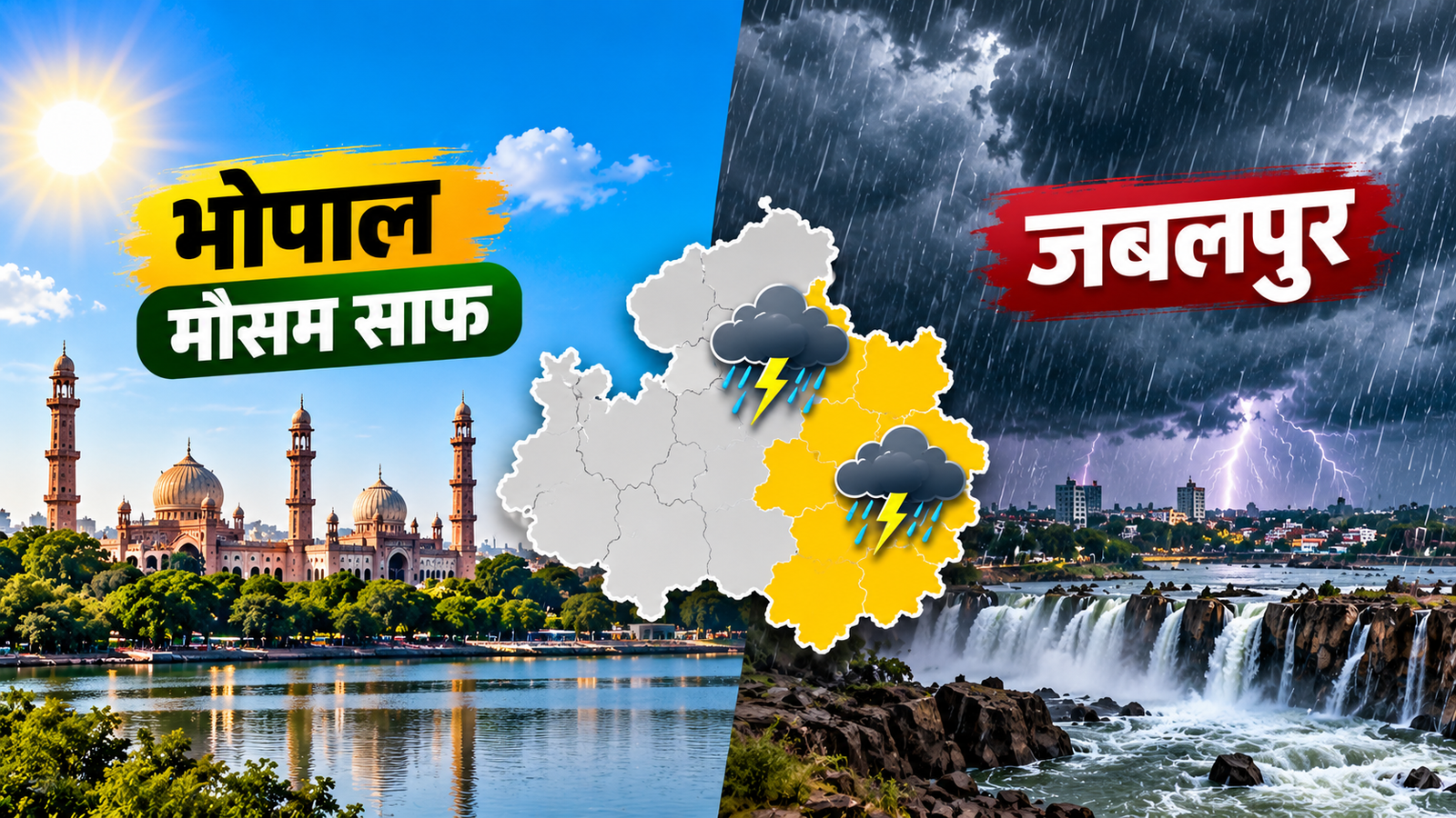 MP Weather Today: भोपाल में मौसम साफ, जबलपुर समेत 11 जिलों में बारिश का अलर्ट