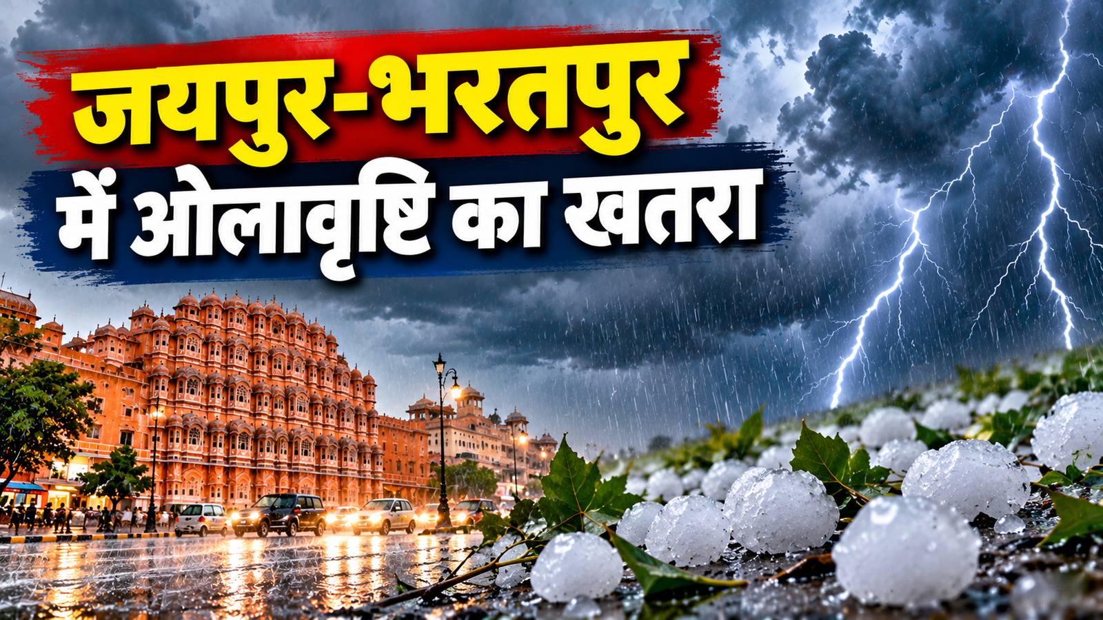 Rajasthan Weather Today: जयपुर-भरतपुर समेत 10 जिलों में ओलावृष्टि का खतरा, 50 किमी प्रति घंटे की रफ्तार से चलेंगी हवाएं